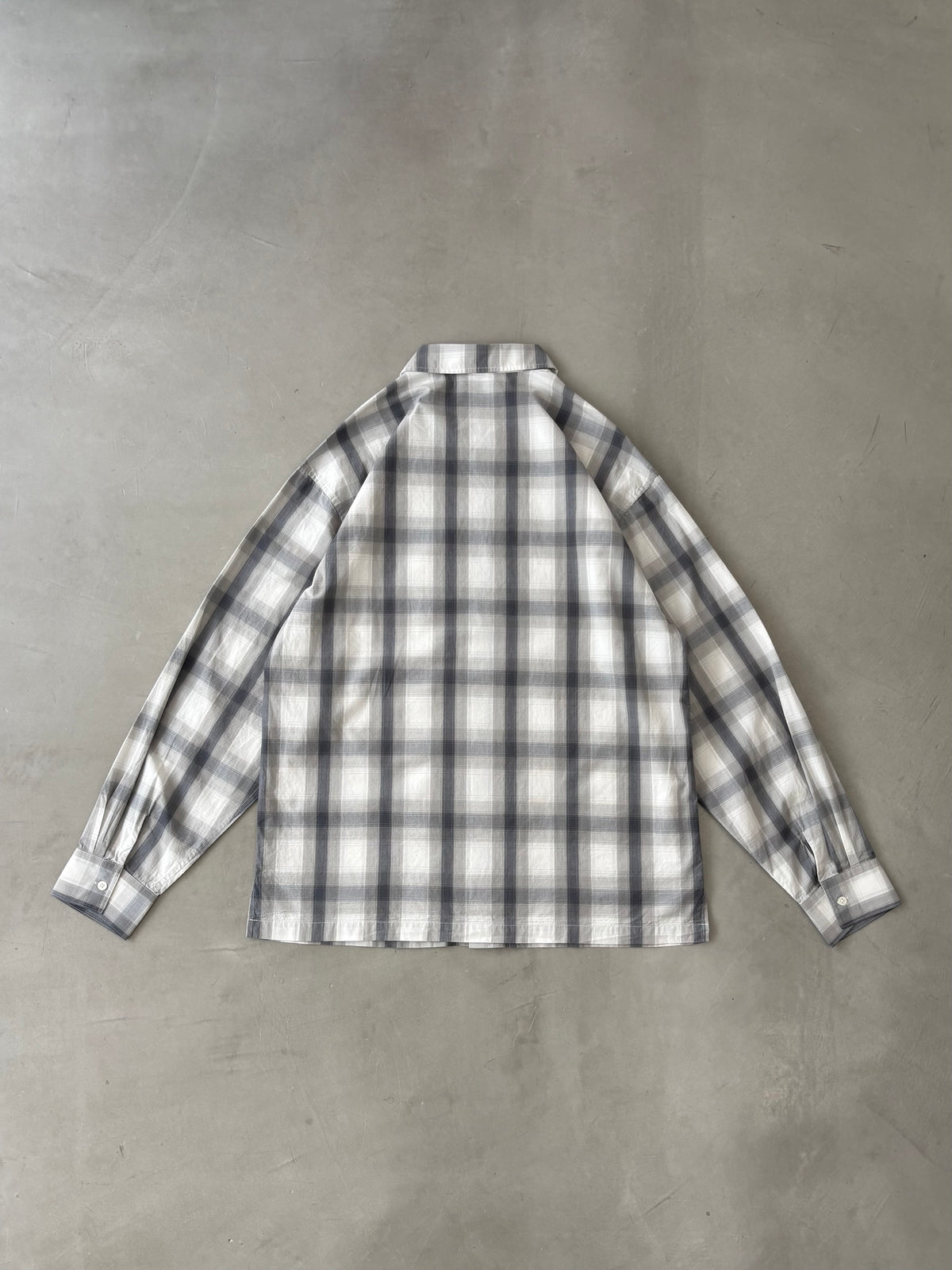 BOX FLANNEL SHIRT “WHITE”