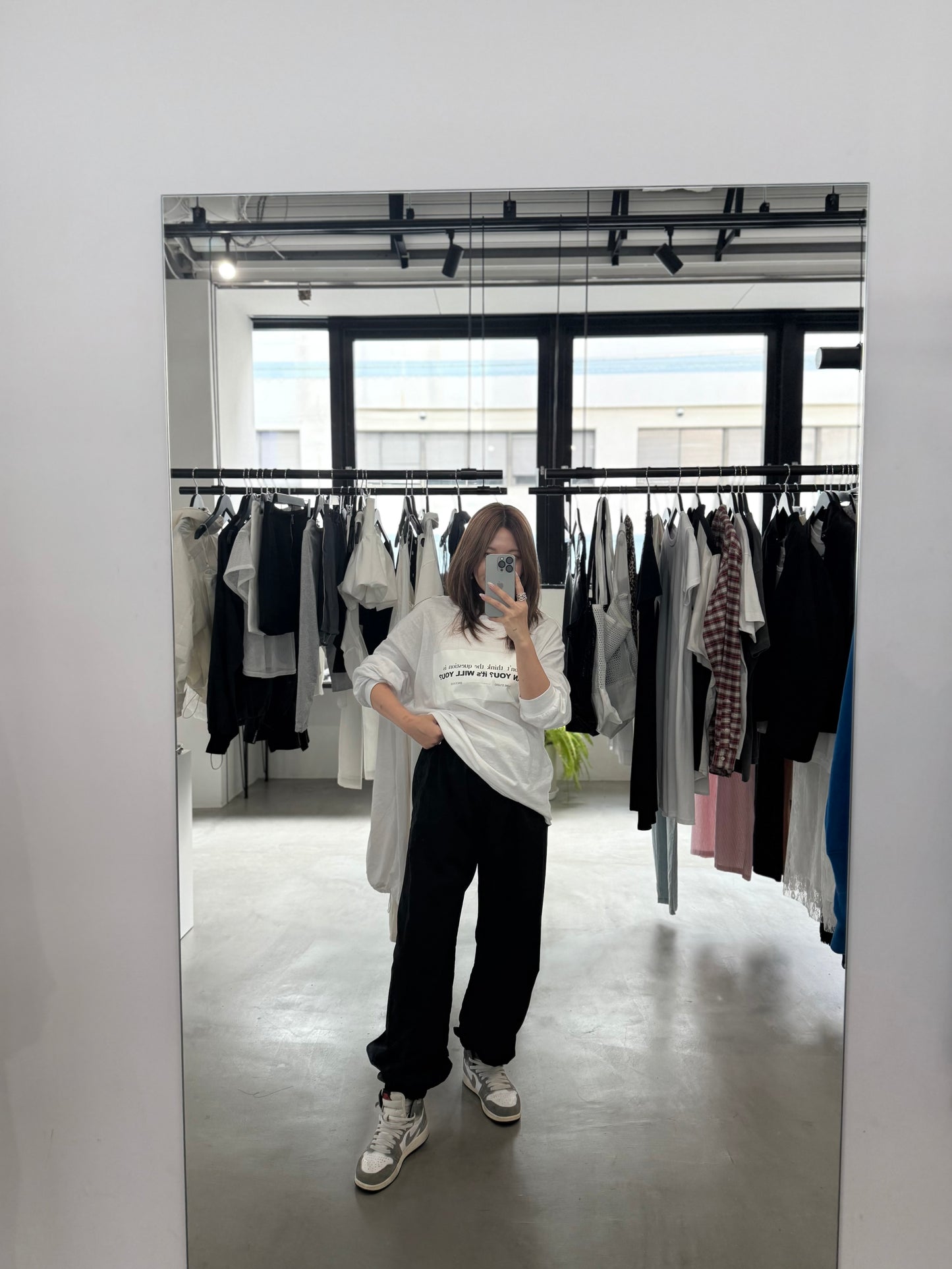 【MENS】WIDE NYLON PANT "BLACK"