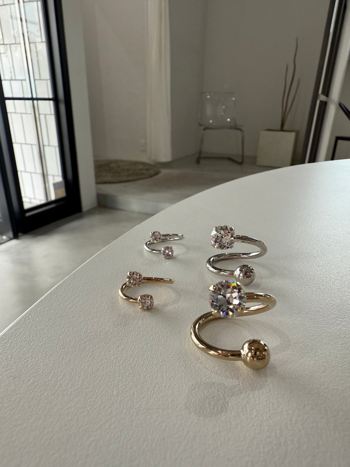 JUNO GOLD MID-RING "SILVER"