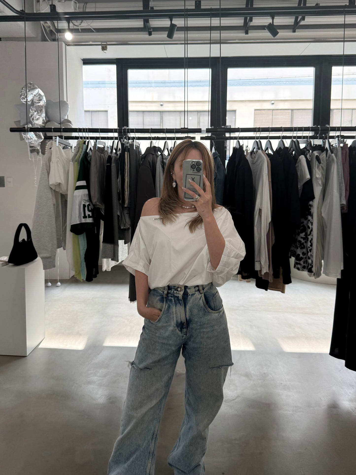 DROP SHOULDER BLOUSE