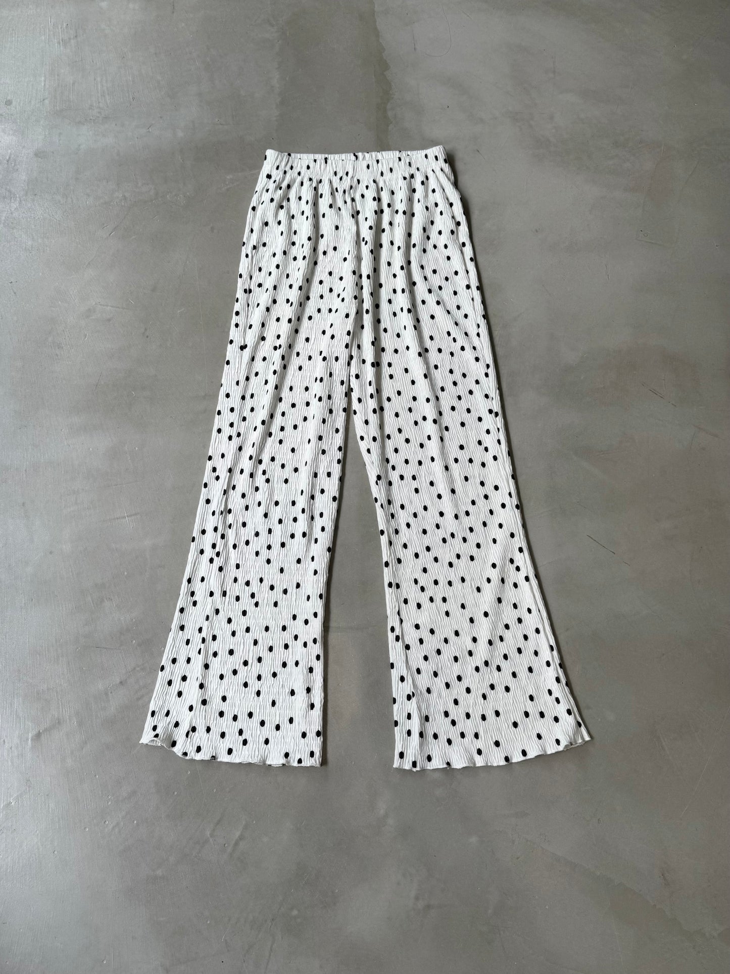 POLKA DOT PANTS "WHITE"