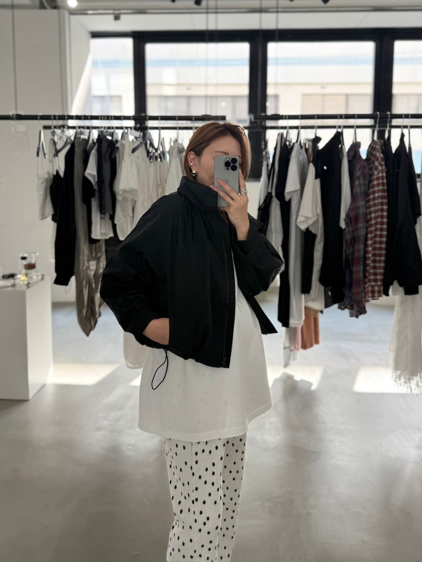 POLKA DOT PANTS "WHITE"