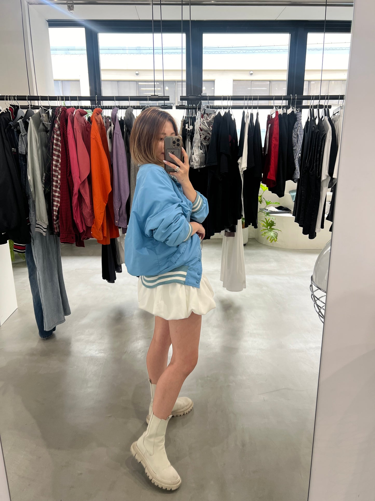VOLUME WHIP SKIRT "WHITE"