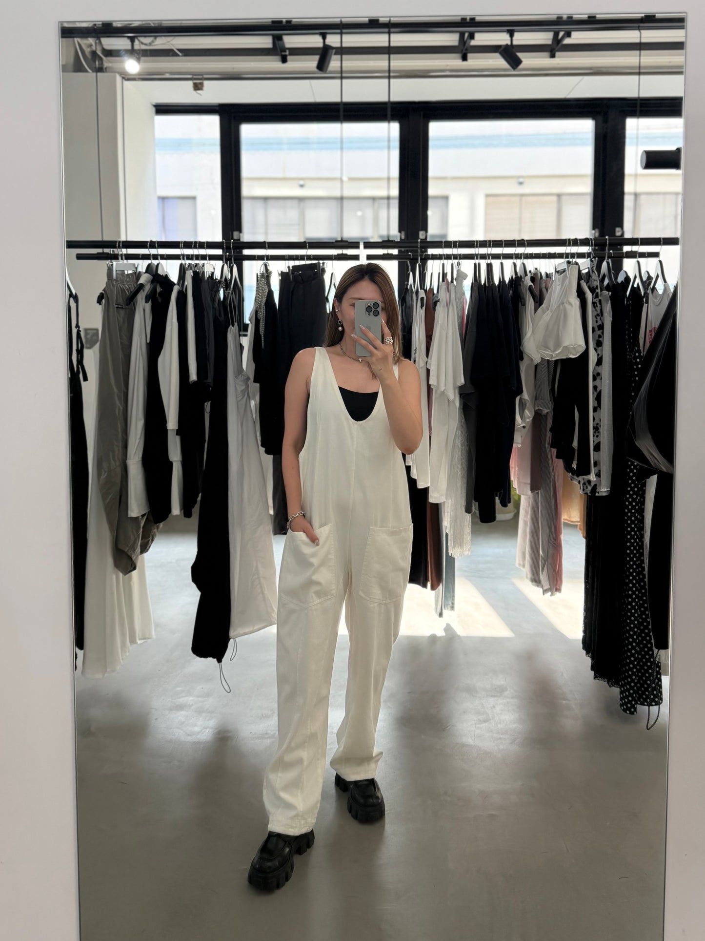 SOFT DENIM JUMPER "WHITE"