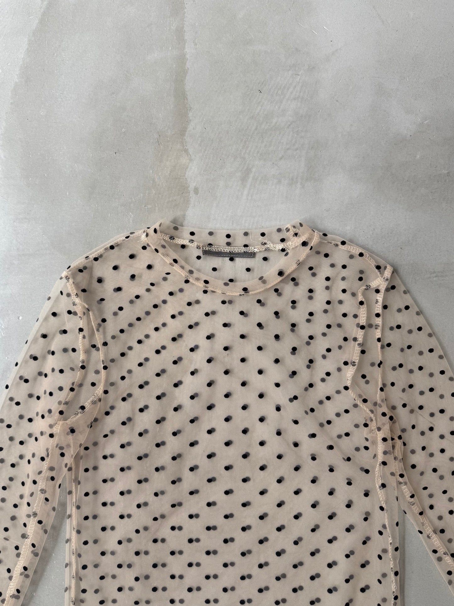 SKIN SHEER DOT "BEIGE"