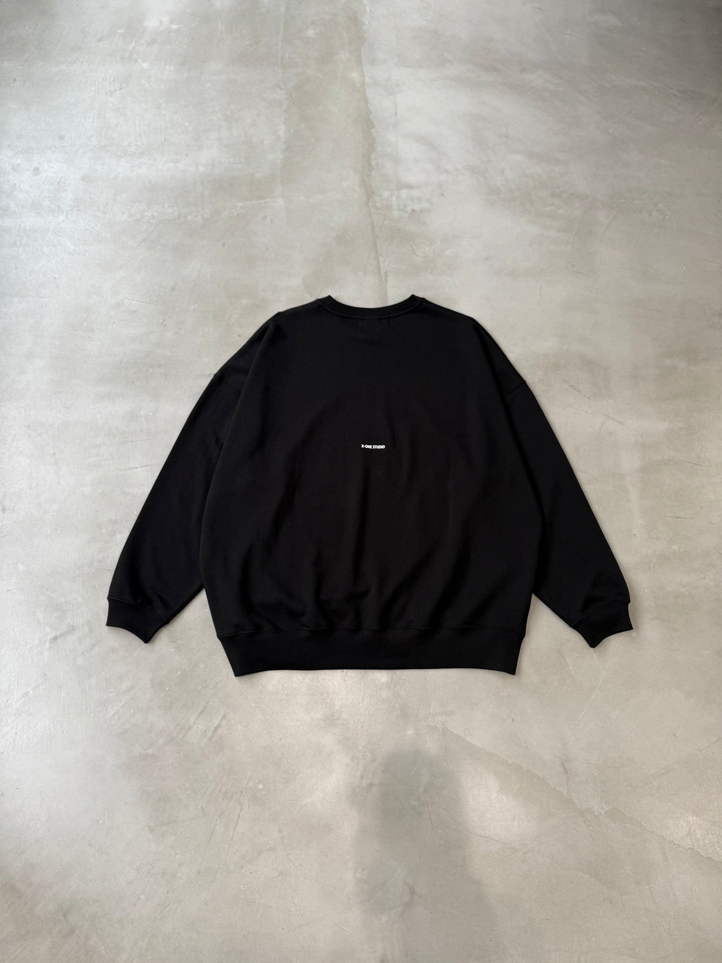【MEN'S】X-ONE BACK LOGO 10oz "BLACK"