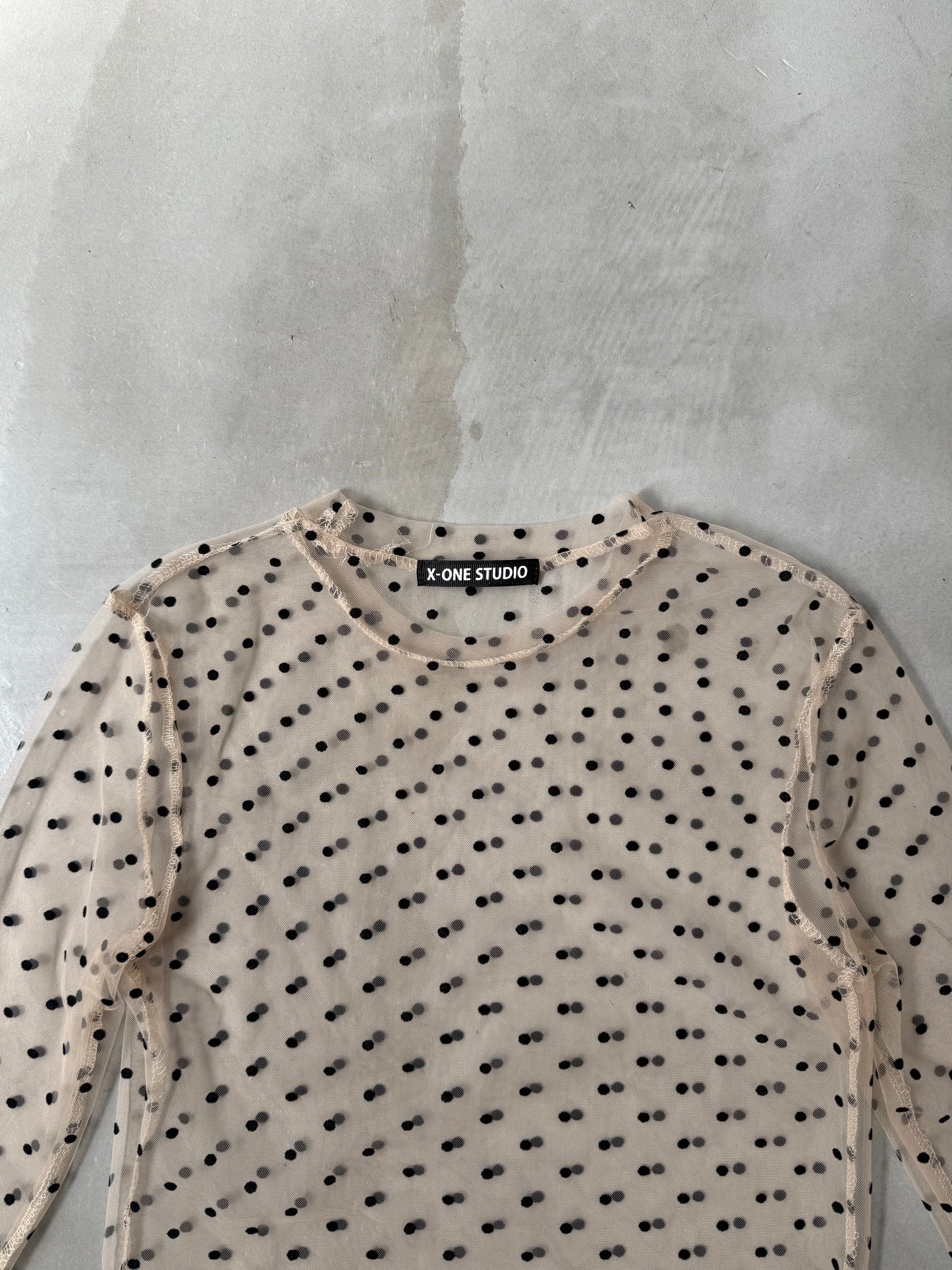 SKIN SHEER DOT "BEIGE"