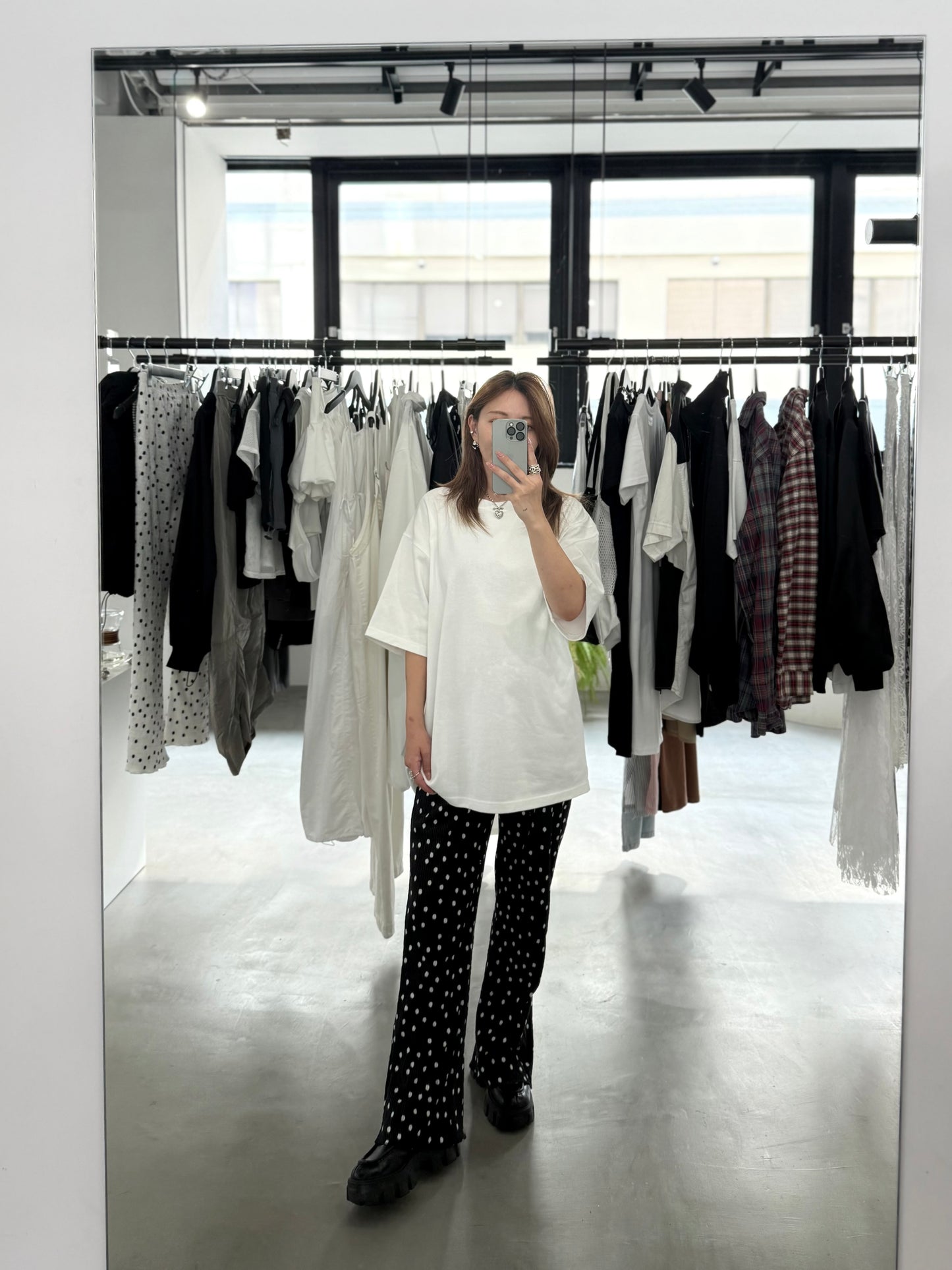 POLKA DOT PANTS "BLACK"