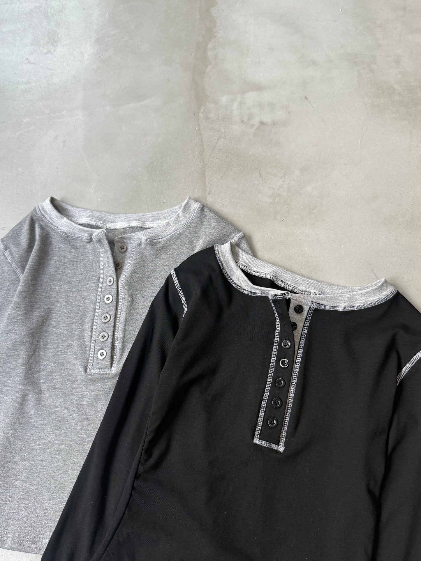 BLOCK HENRY NECK "GRAY"