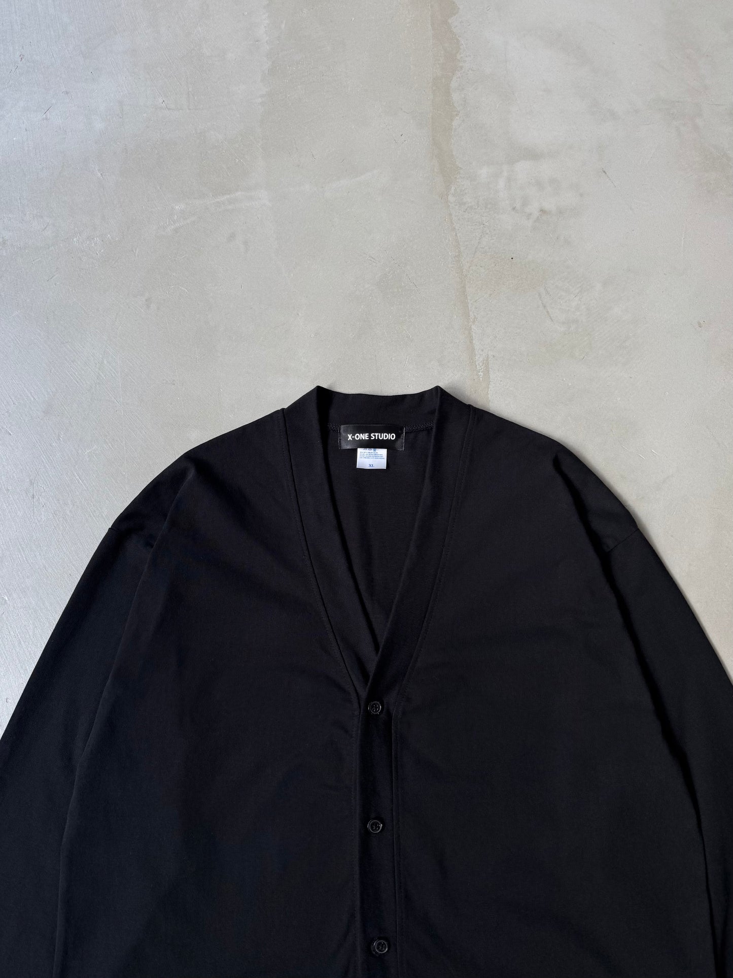 【MENS】JERSEY CARDI "BLACK"