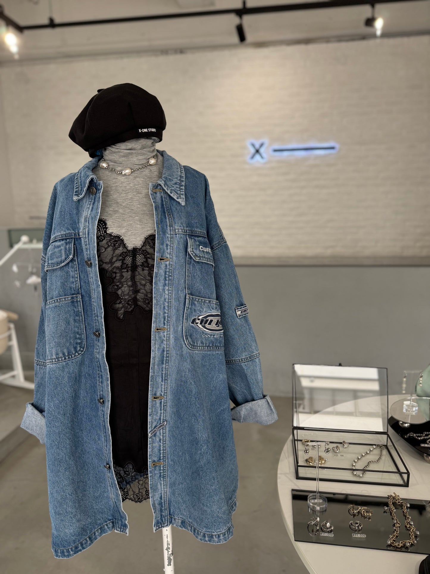 DENIM LONG JACKET