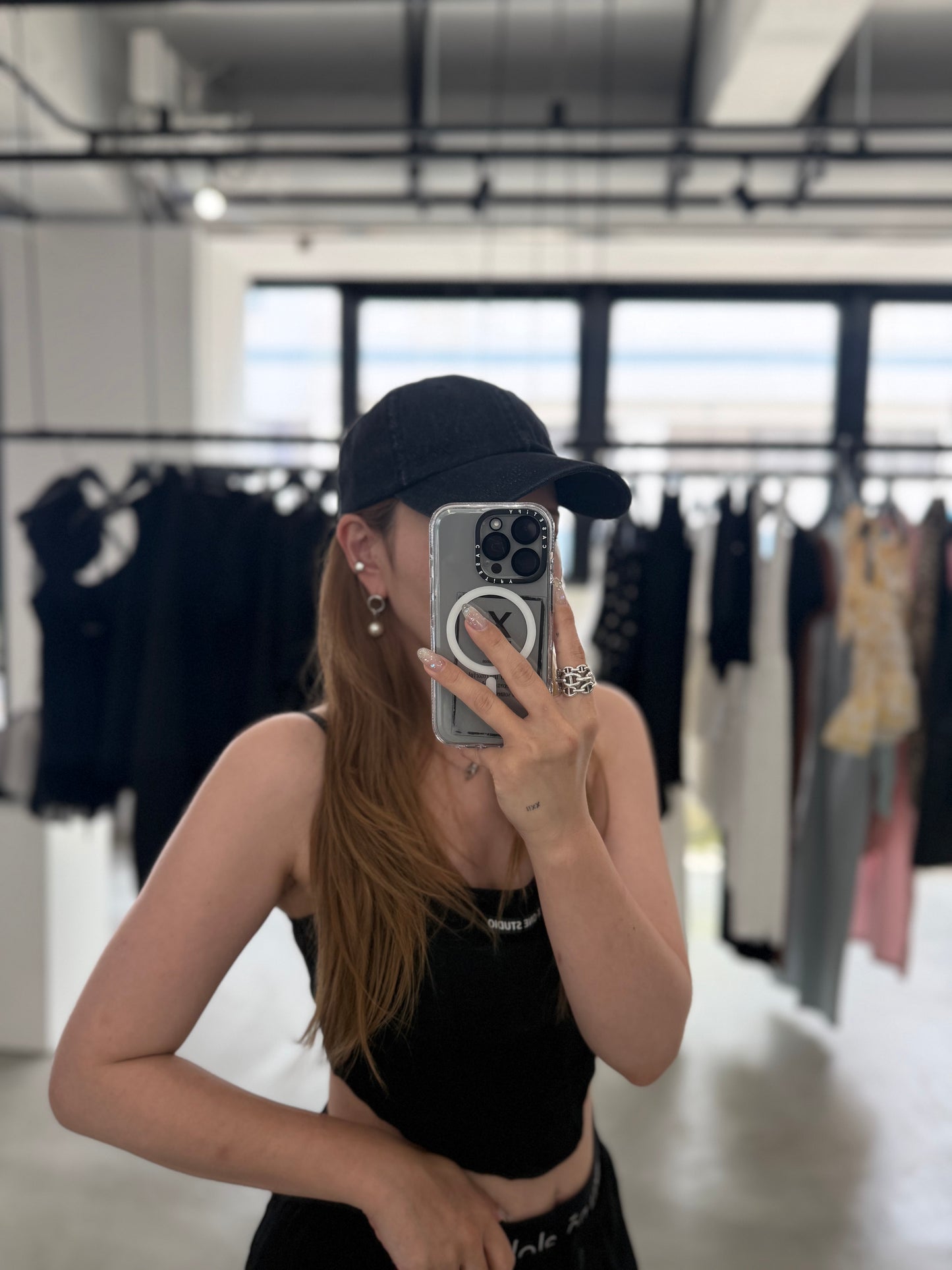 BLACK DENIM CAP