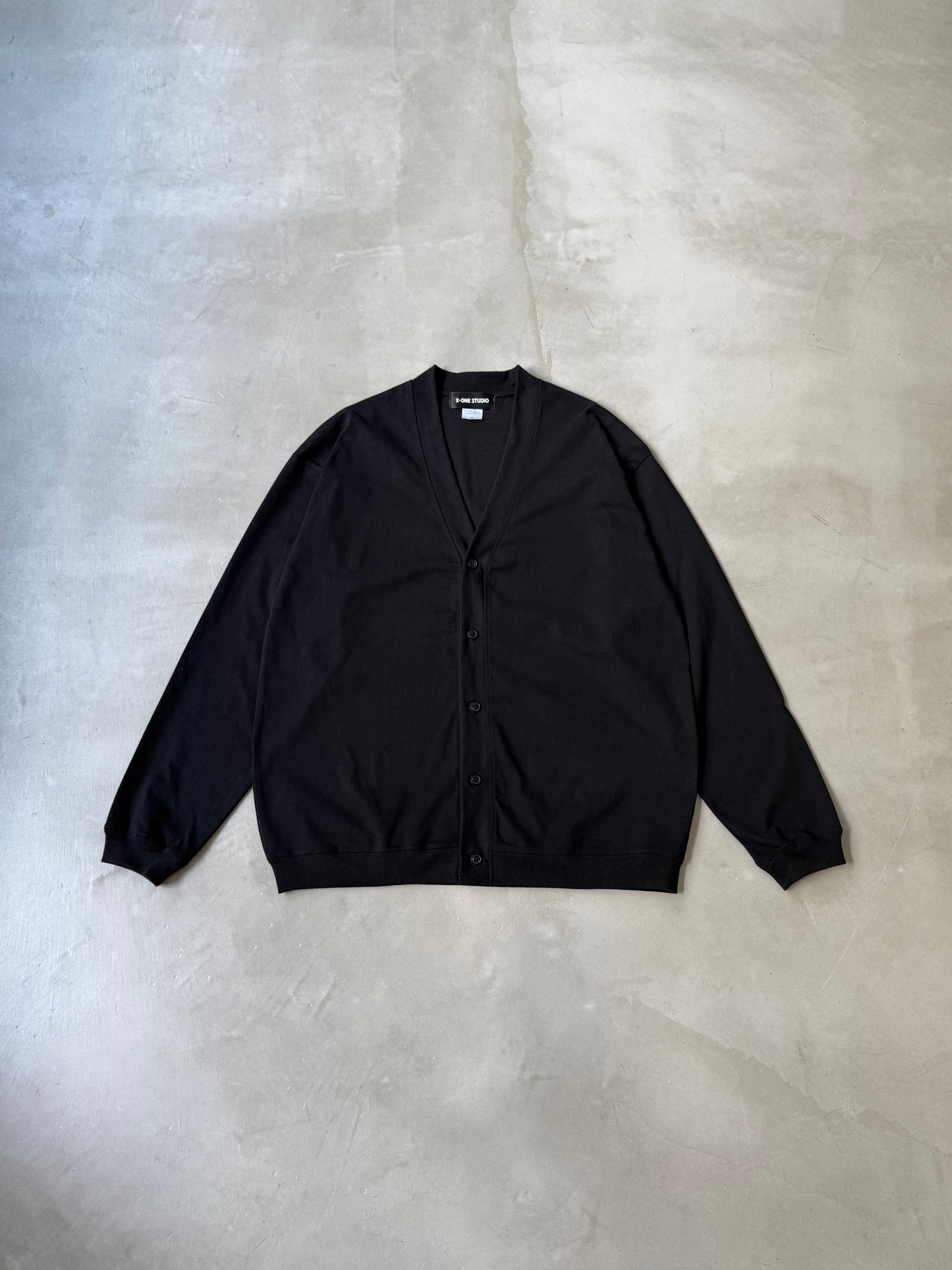 【MENS】JERSEY CARDI "BLACK"