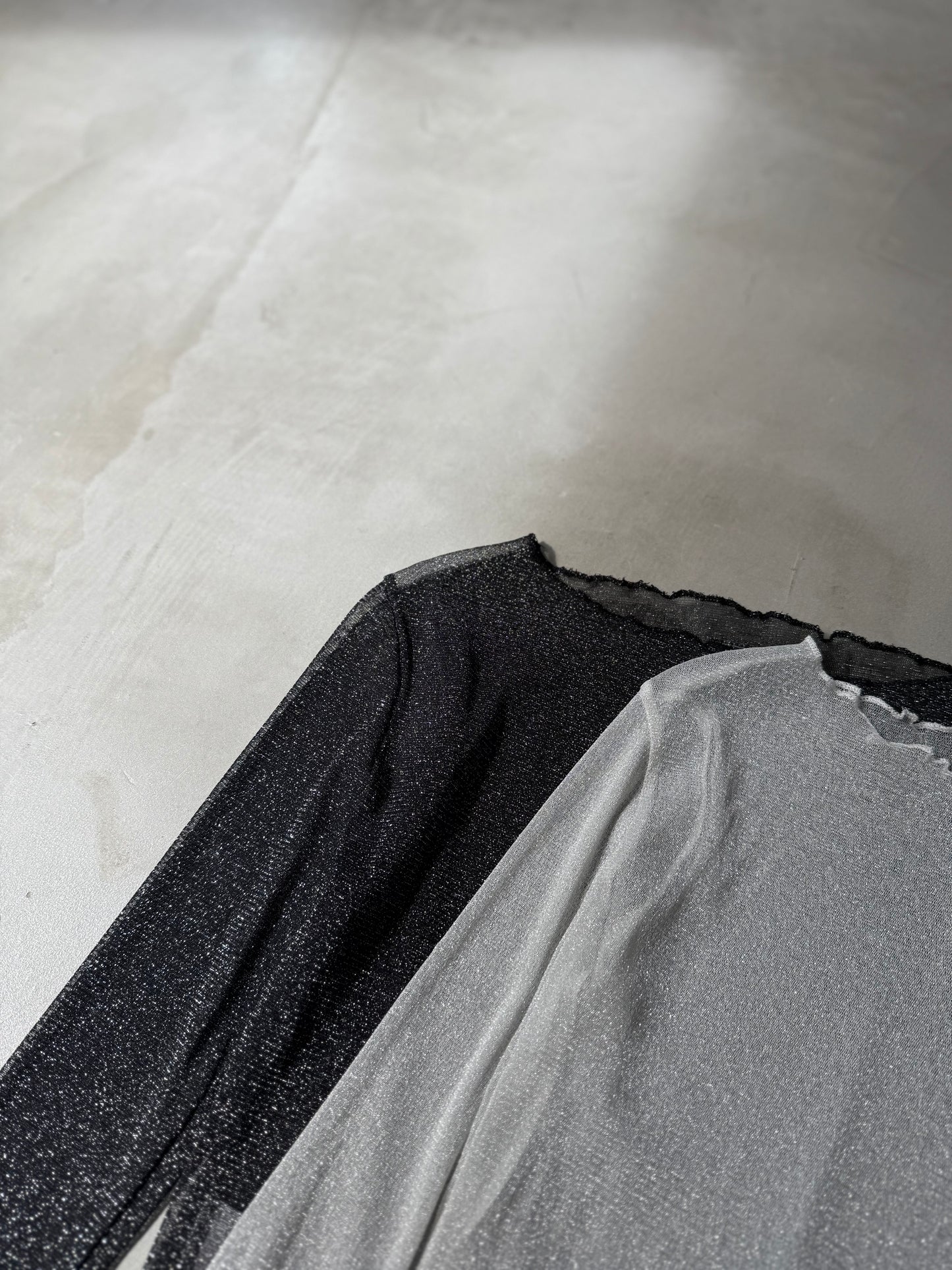 GLITTER SHEER "BLACK"