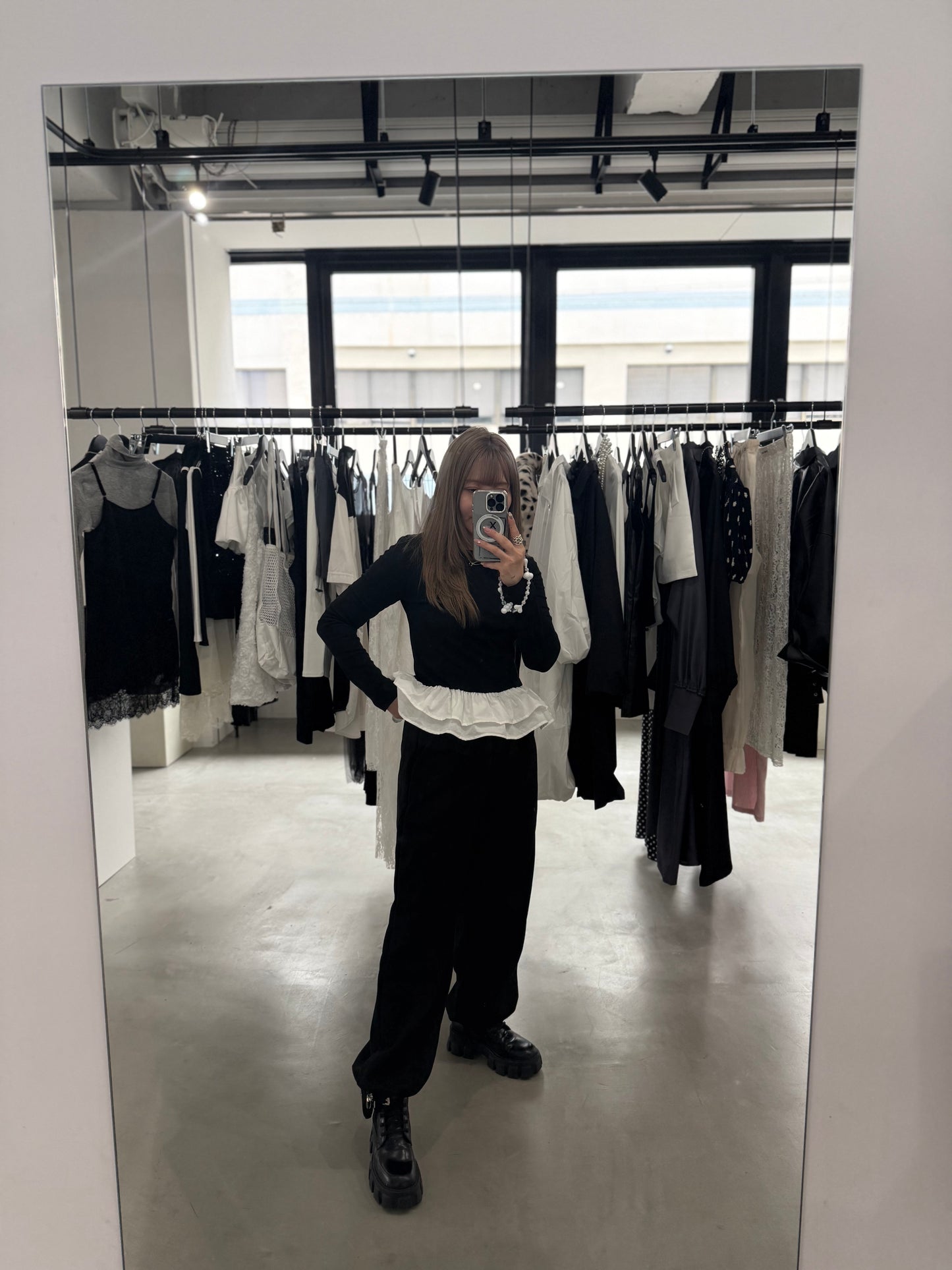 BARREL STYLE SWEAT "BLACK"