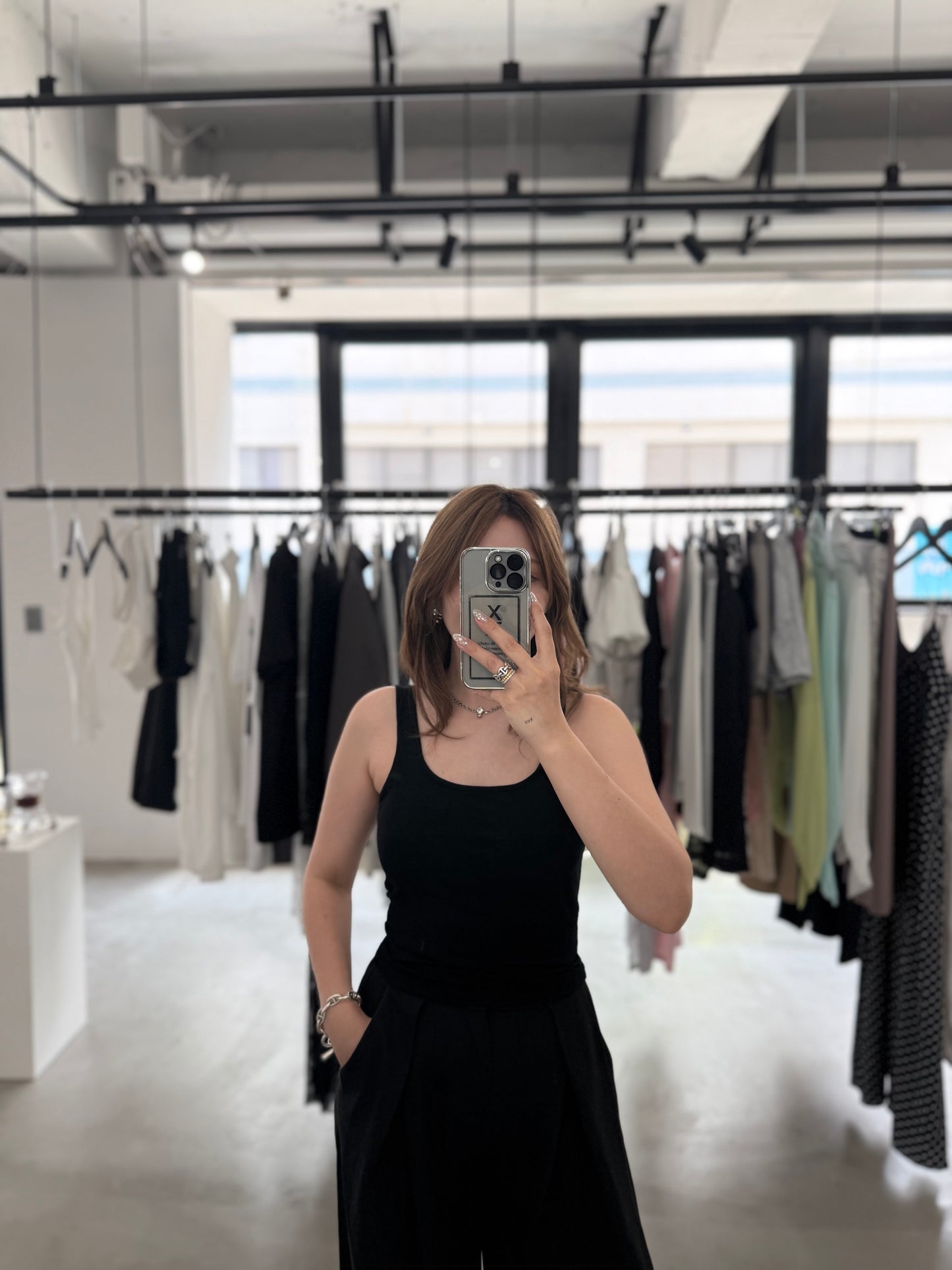 BACK OPEN TANK "BLACK"