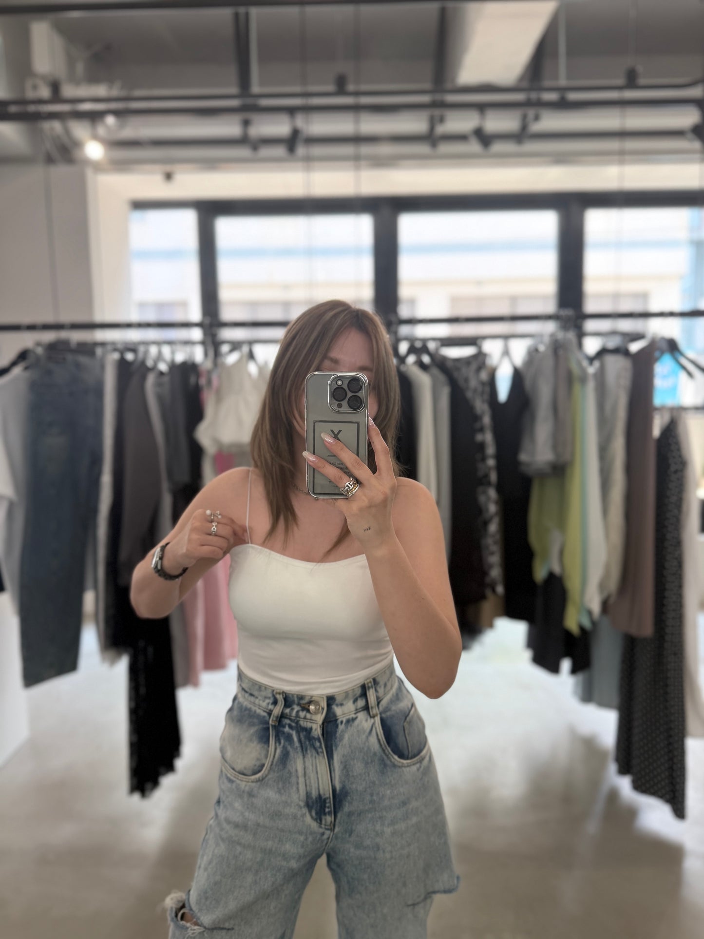 CAMI WITH CUP "WHITE"