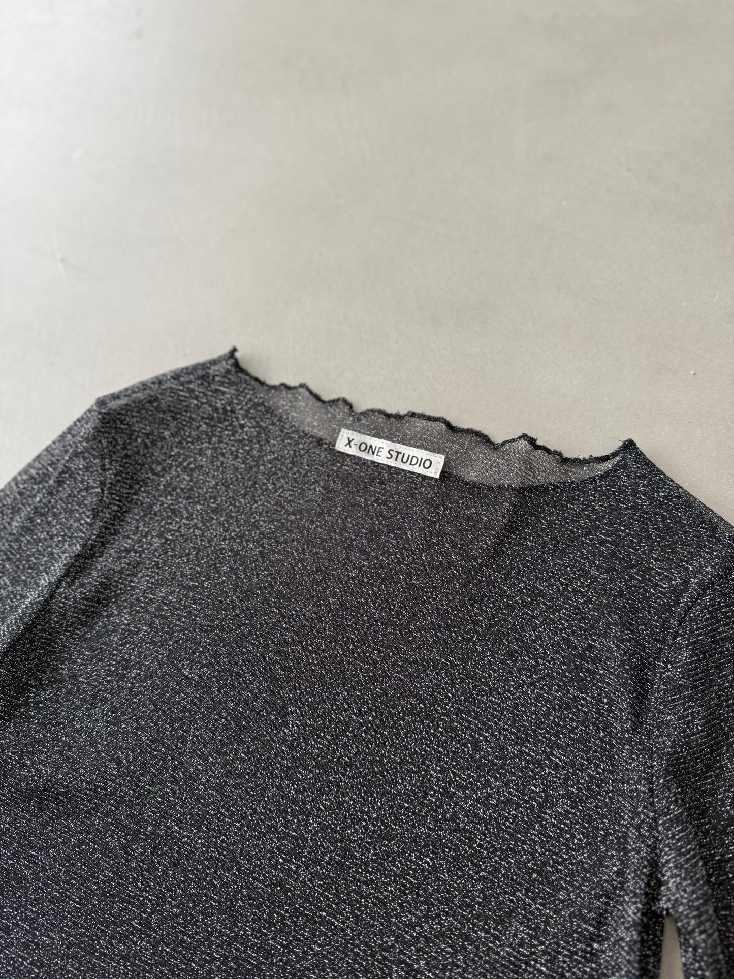 GLITTER SHEER "BLACK"
