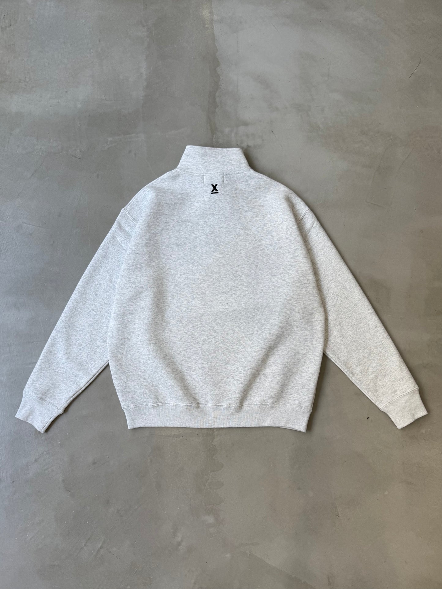 X-ONE HALF ZIP UP "ASH"