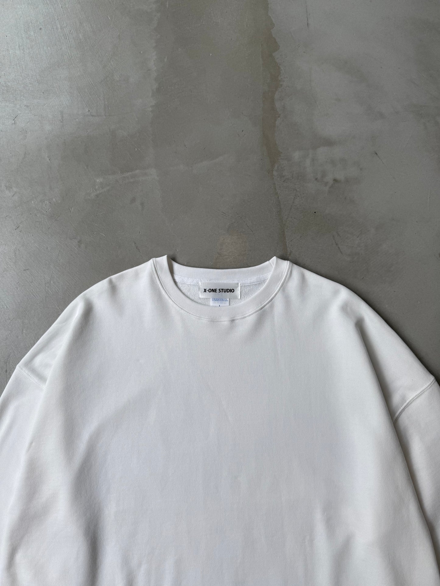【MEN'S】X-ONE BACK LOGO 10oz "WHITE"