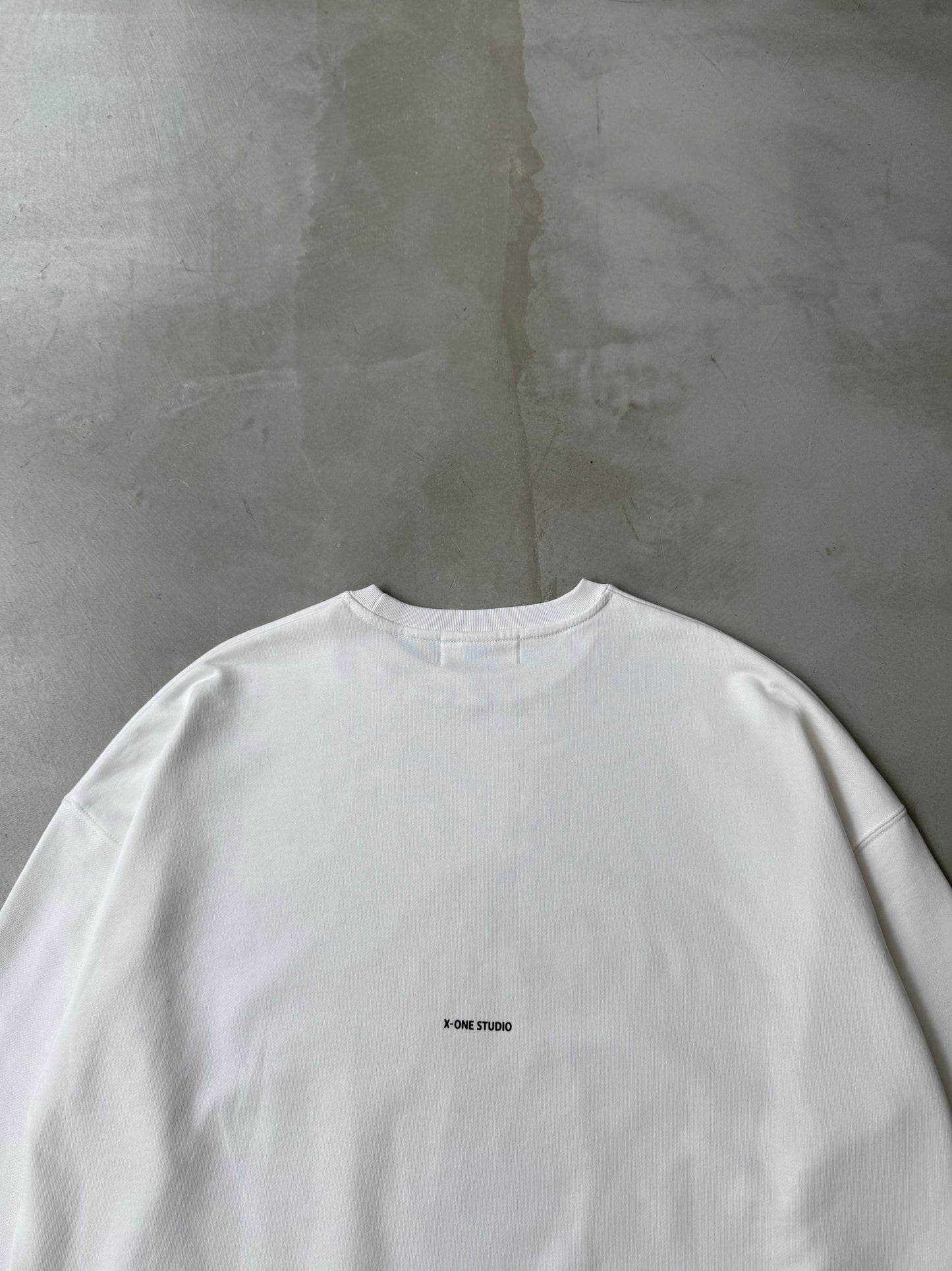 【MEN'S】X-ONE BACK LOGO 10oz "WHITE"