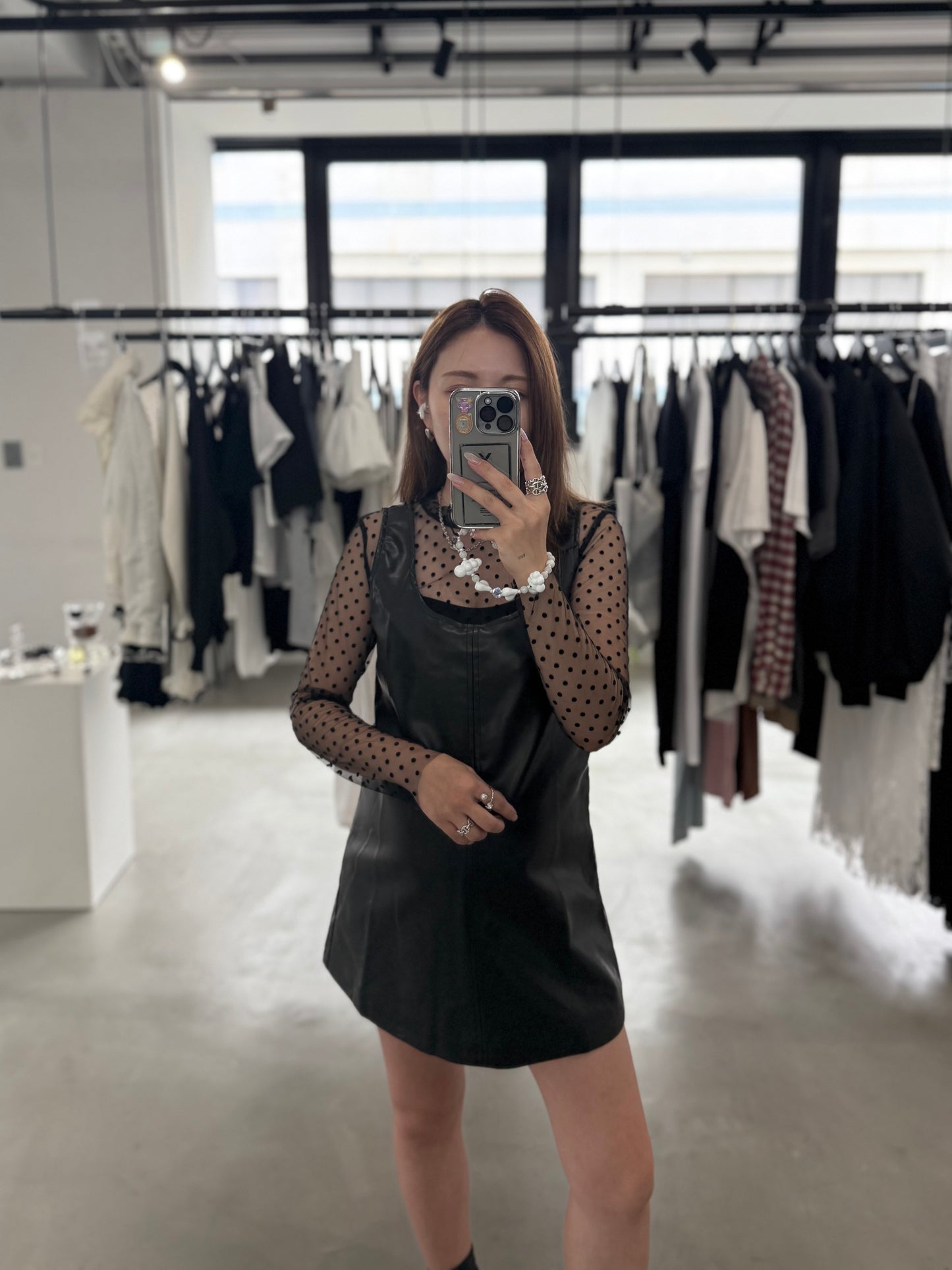 SKIN SHEER DOT "BLACK"