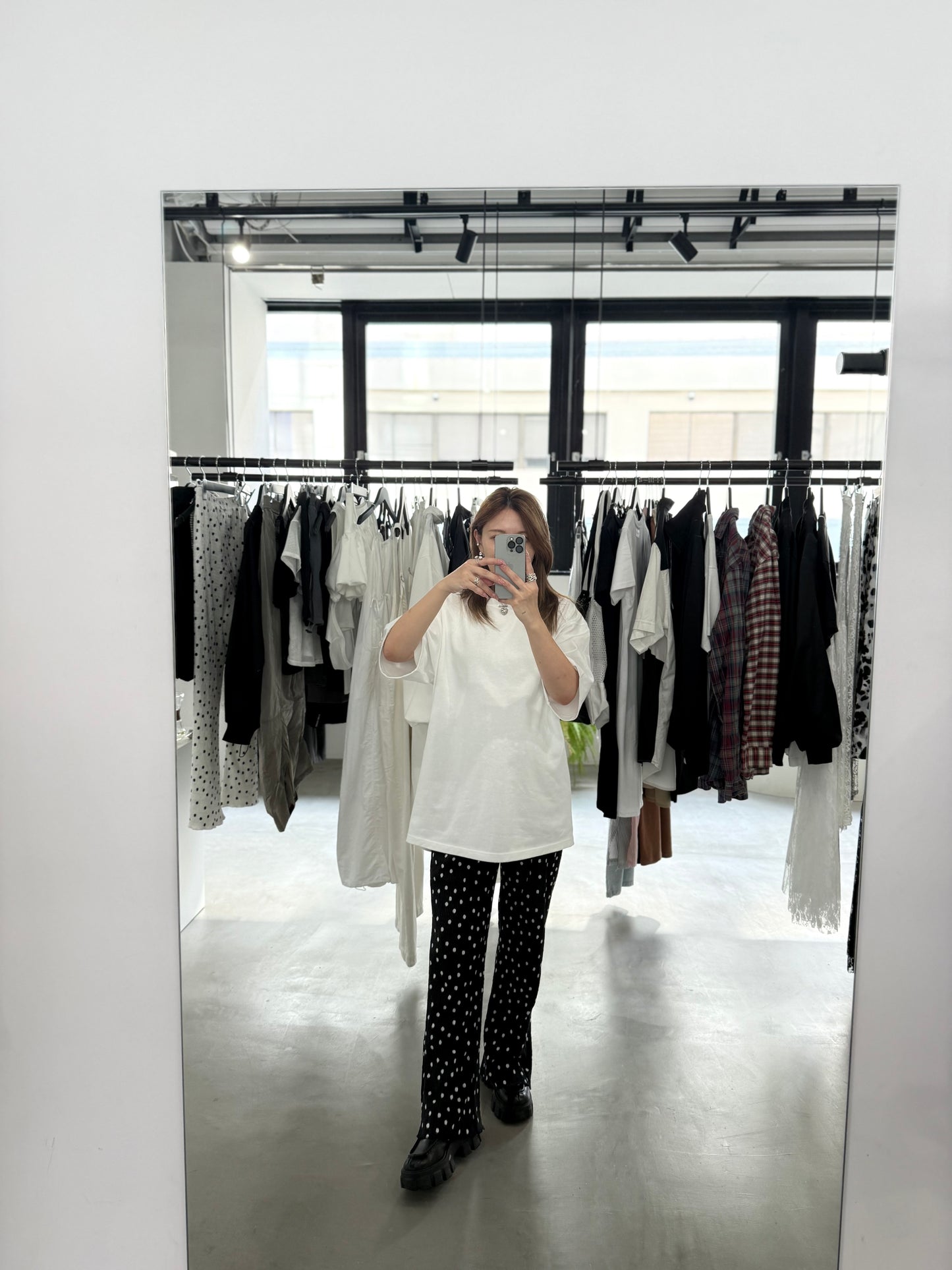 POLKA DOT PANTS "BLACK"