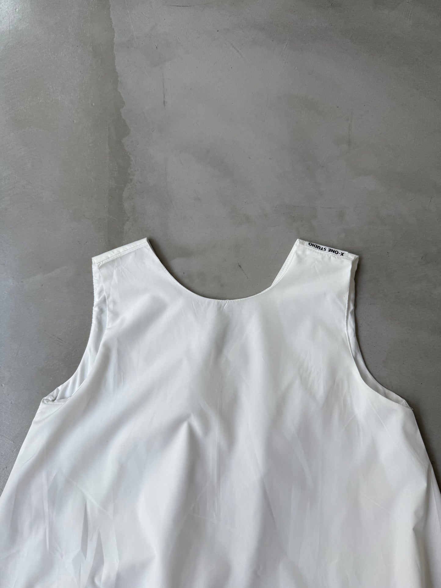 BALLON MINI DRESS "WHITE"