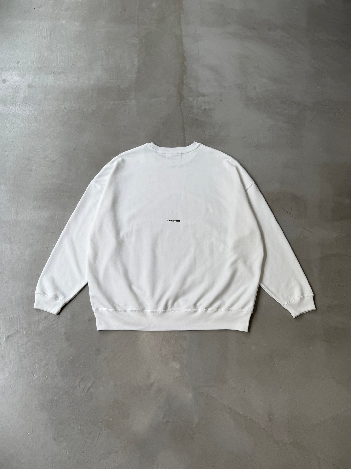 【MEN'S】X-ONE BACK LOGO 10oz "WHITE"