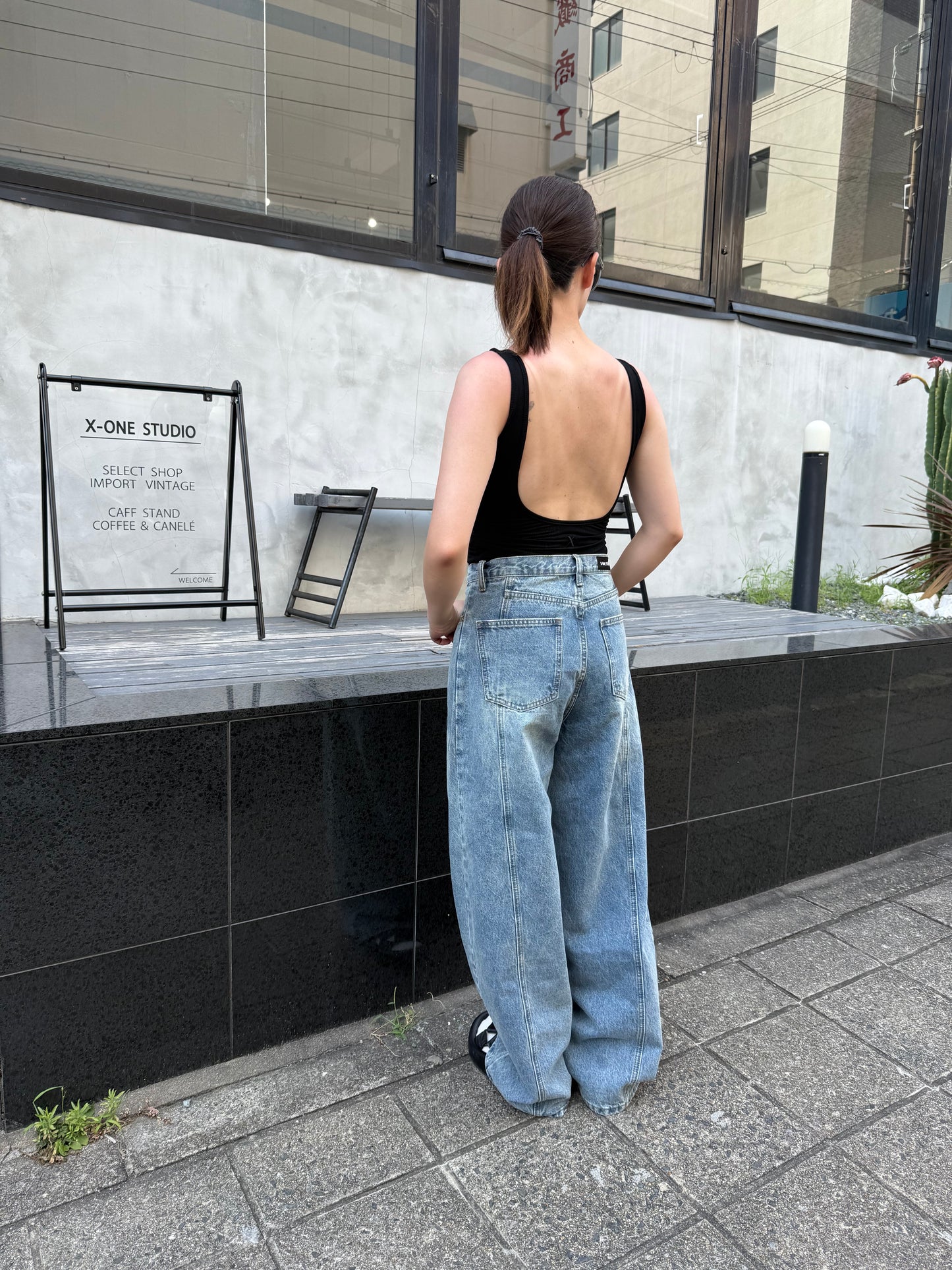 BACK OPEN TANK "BLACK"