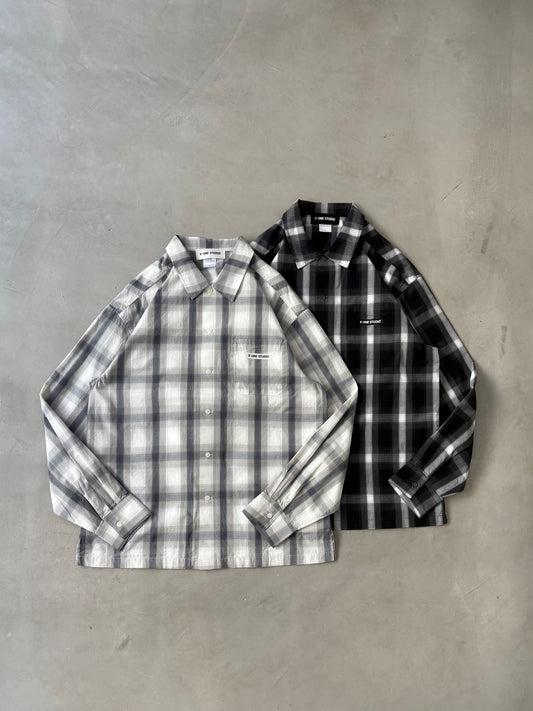 BOX FLANNEL SHIRT “BLACK”