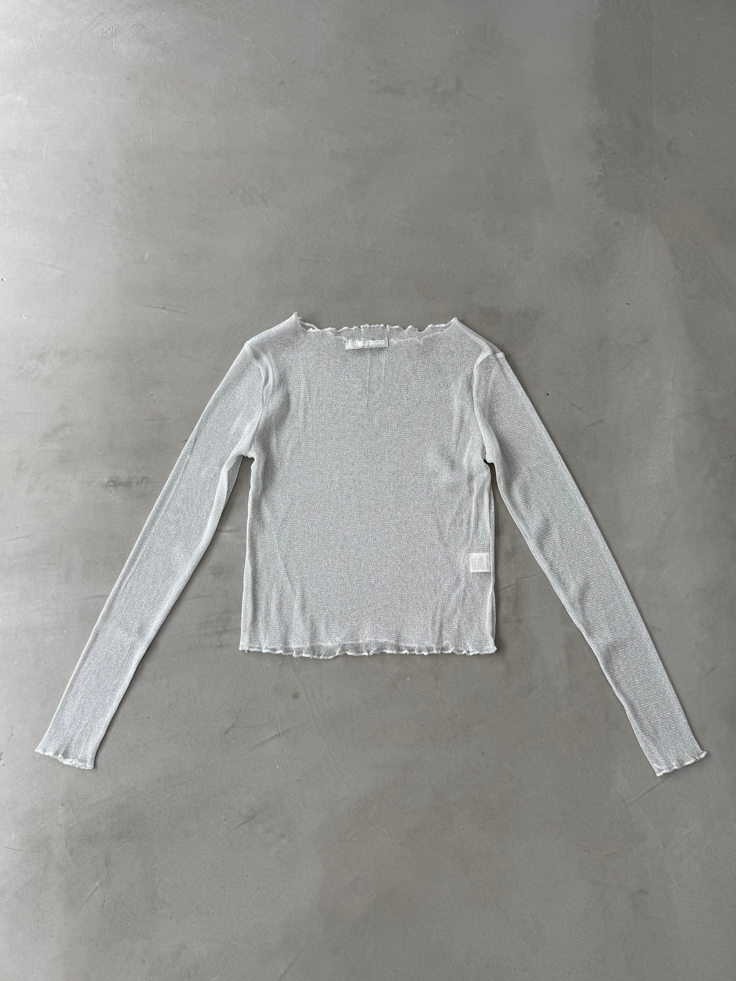 GLITTER SHEER "WHITE"
