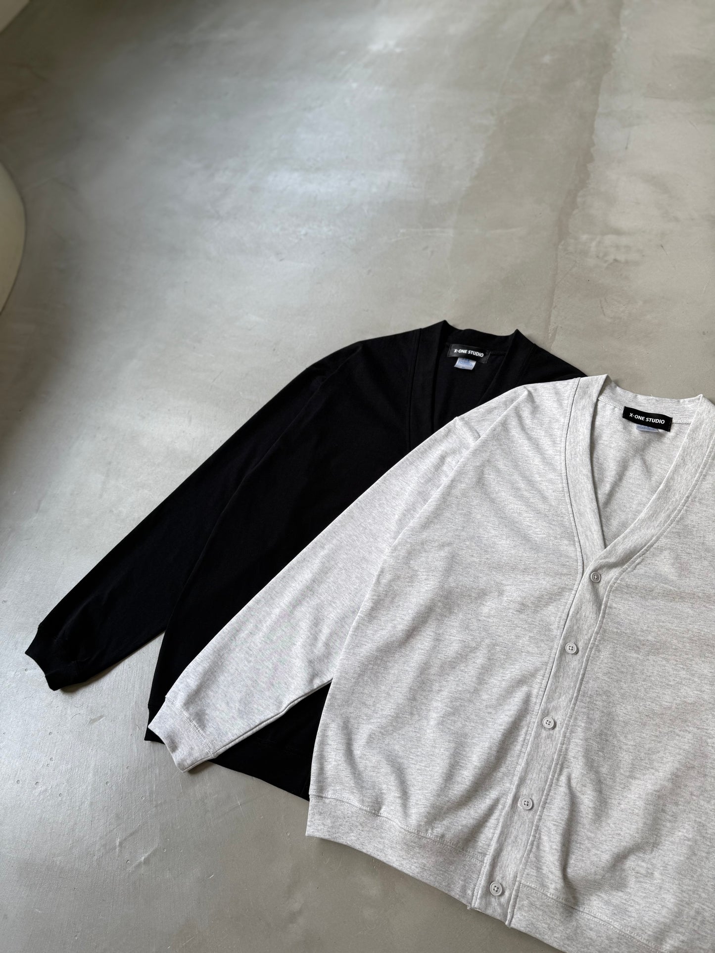 【MENS】JERSEY CARDI "BLACK"