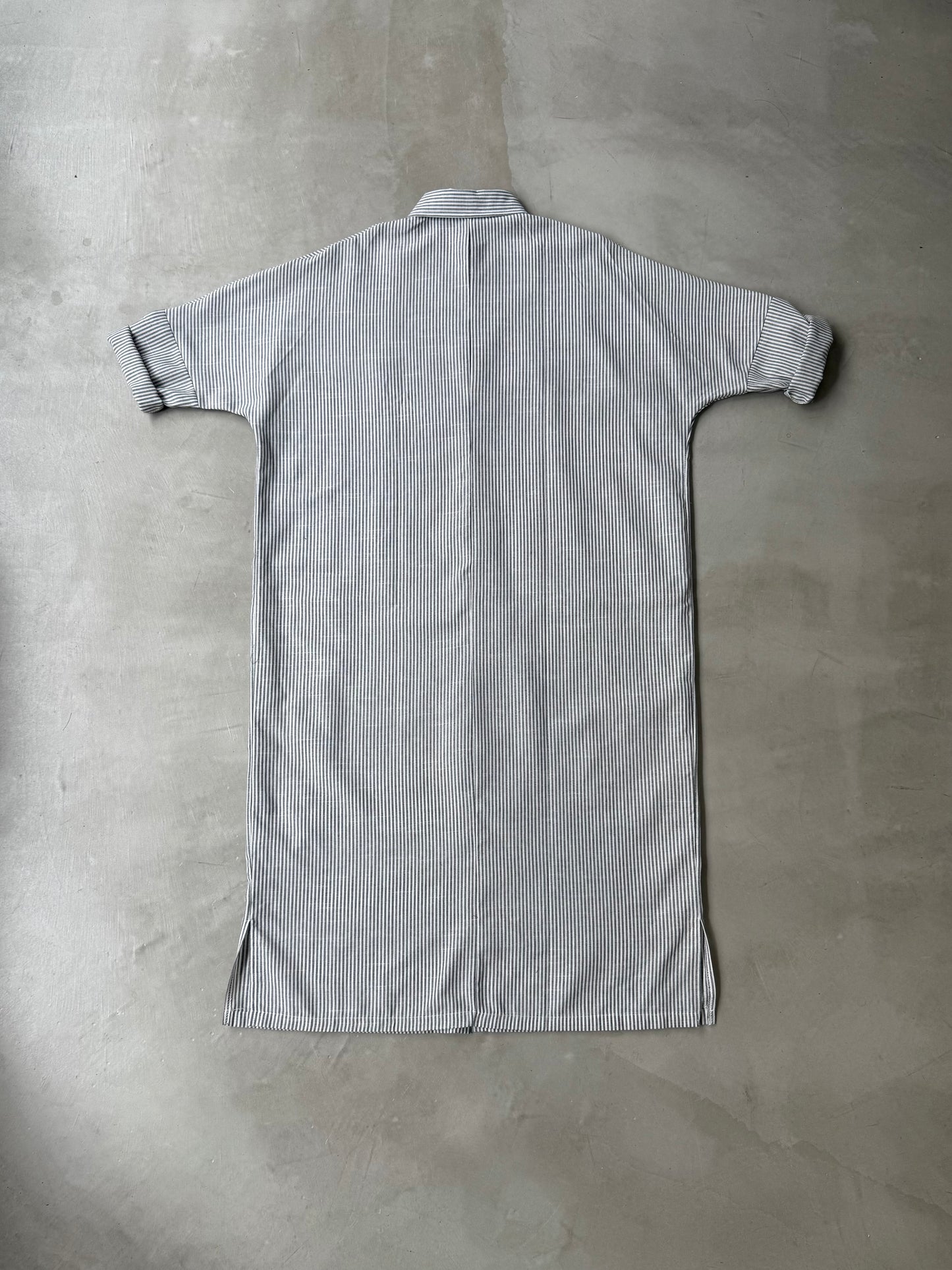 STRIPE LONG SHIRT "BLACK"