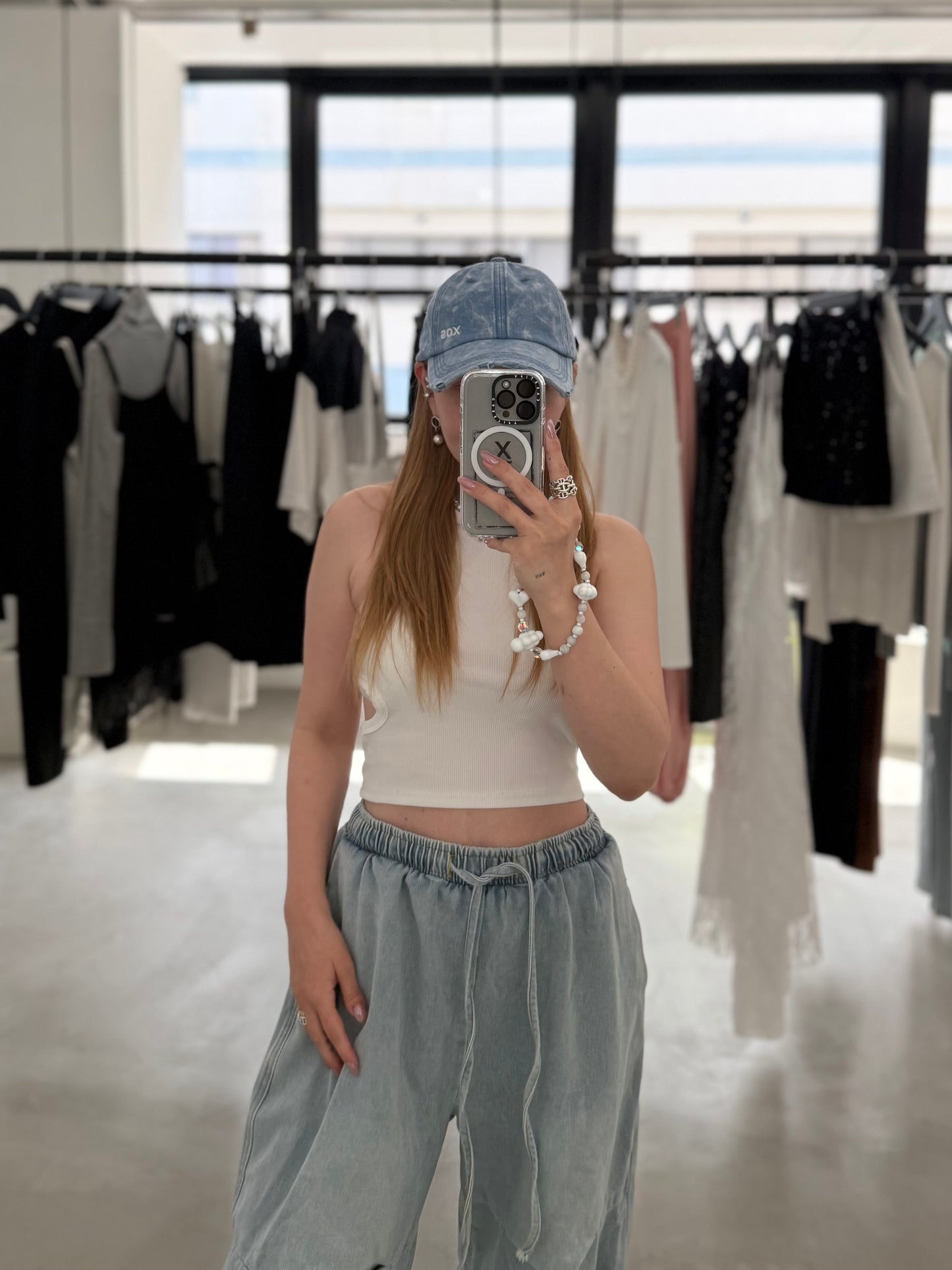 LOOSE DENIM SWEAT
