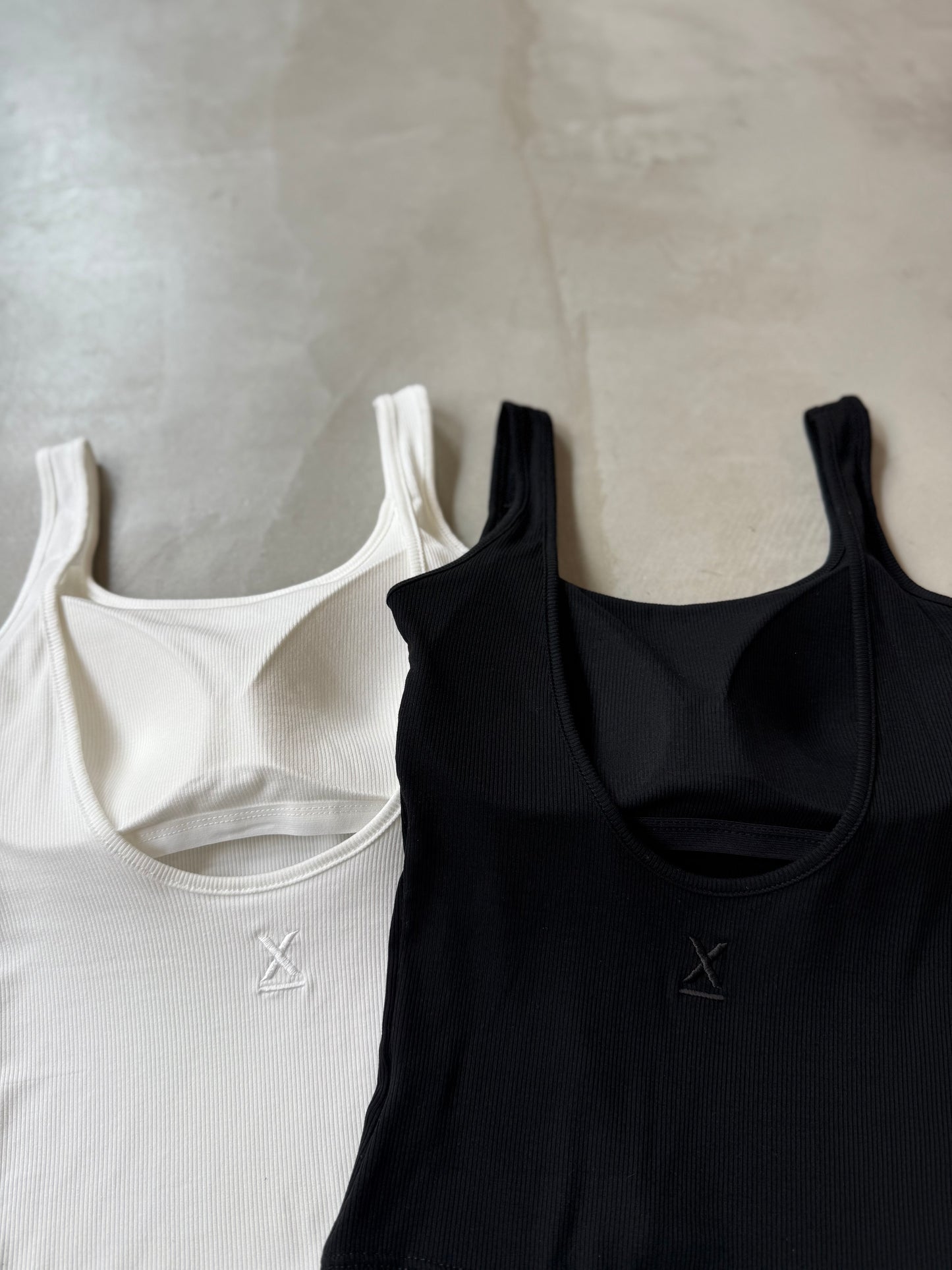 BACK OPEN TANK "WHITE