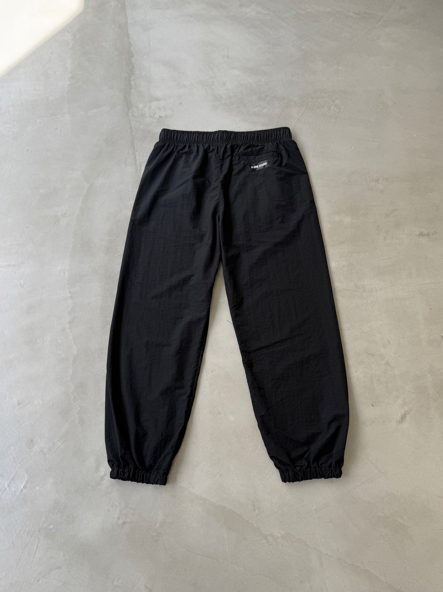 【MENS】WIDE NYLON PANT "BLACK"