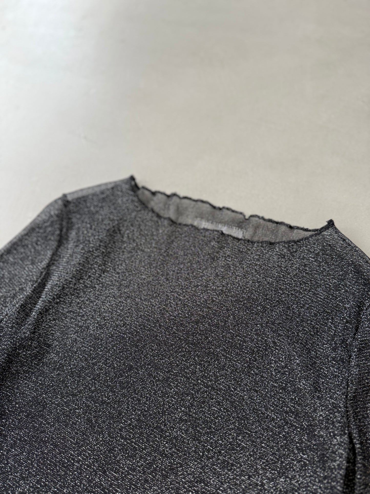 GLITTER SHEER "BLACK"