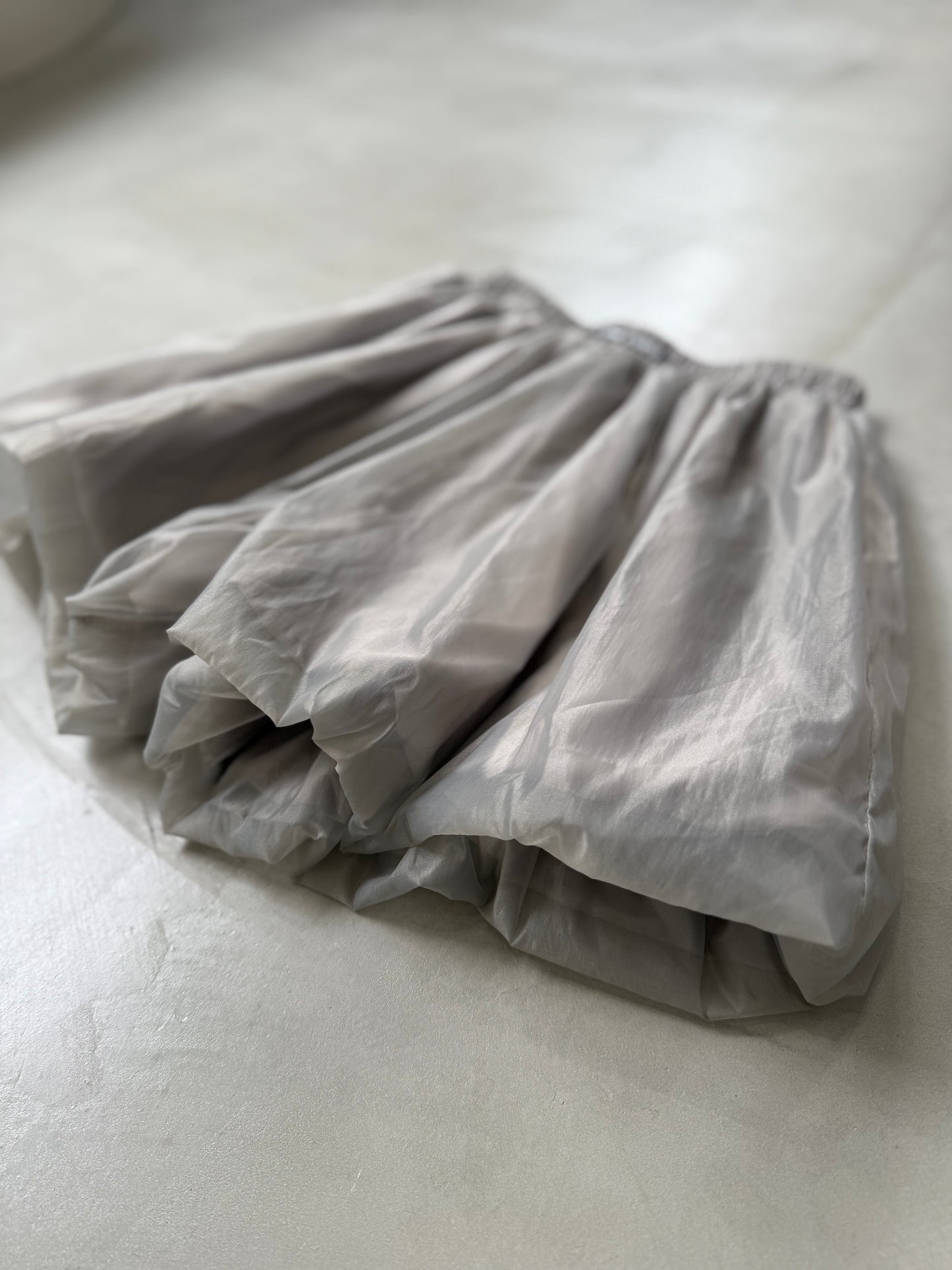 SHEER BALLOON PANT "GRAY"