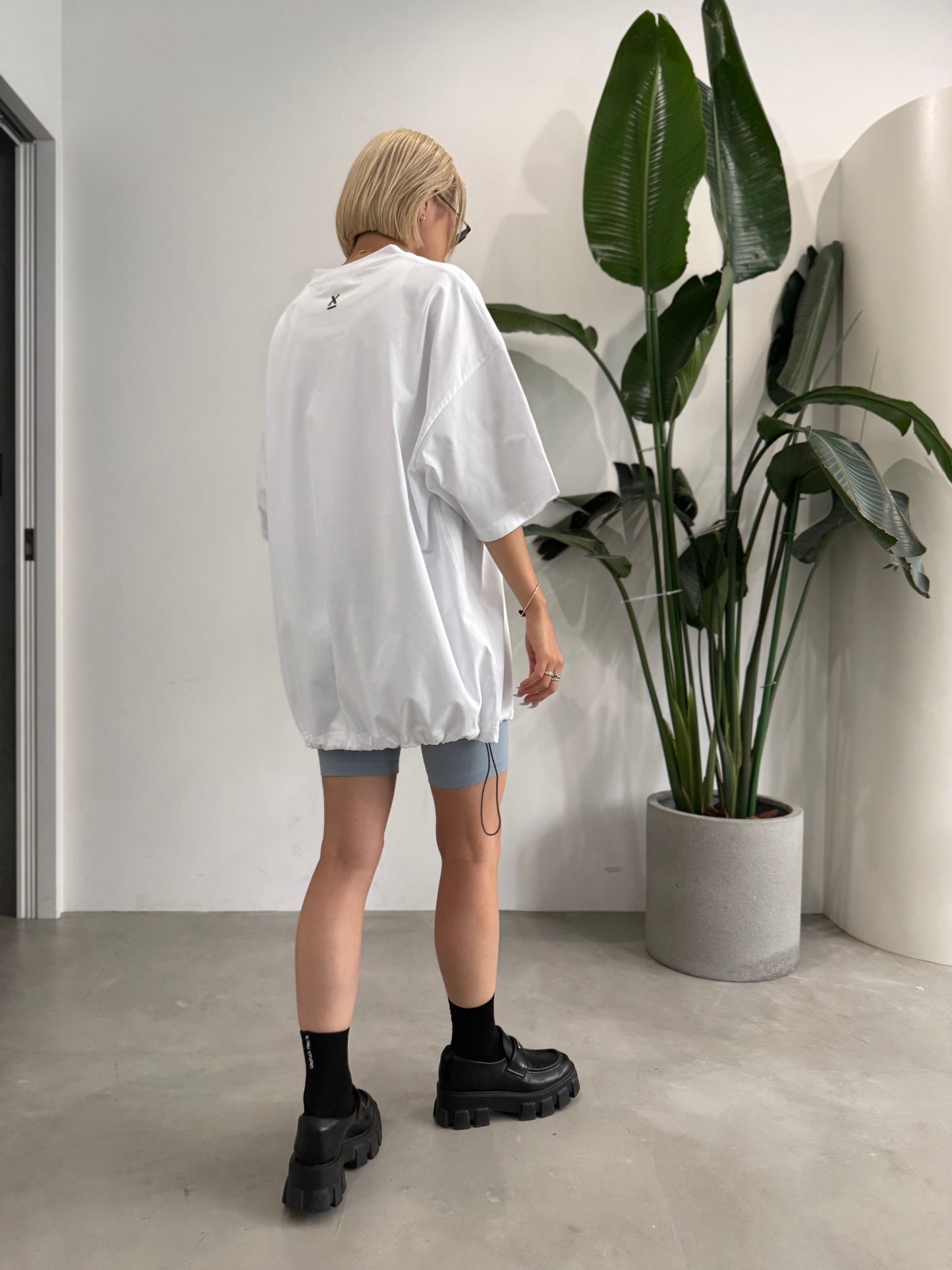 SMOOTH BIKER SHORTS "LIGHT BLUE"