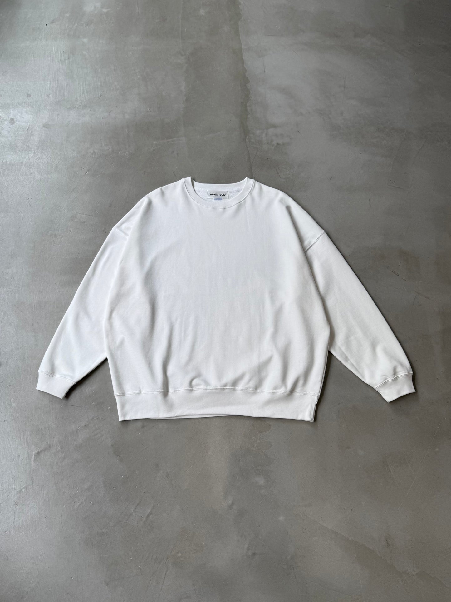【MEN'S】X-ONE BACK LOGO 10oz "WHITE"