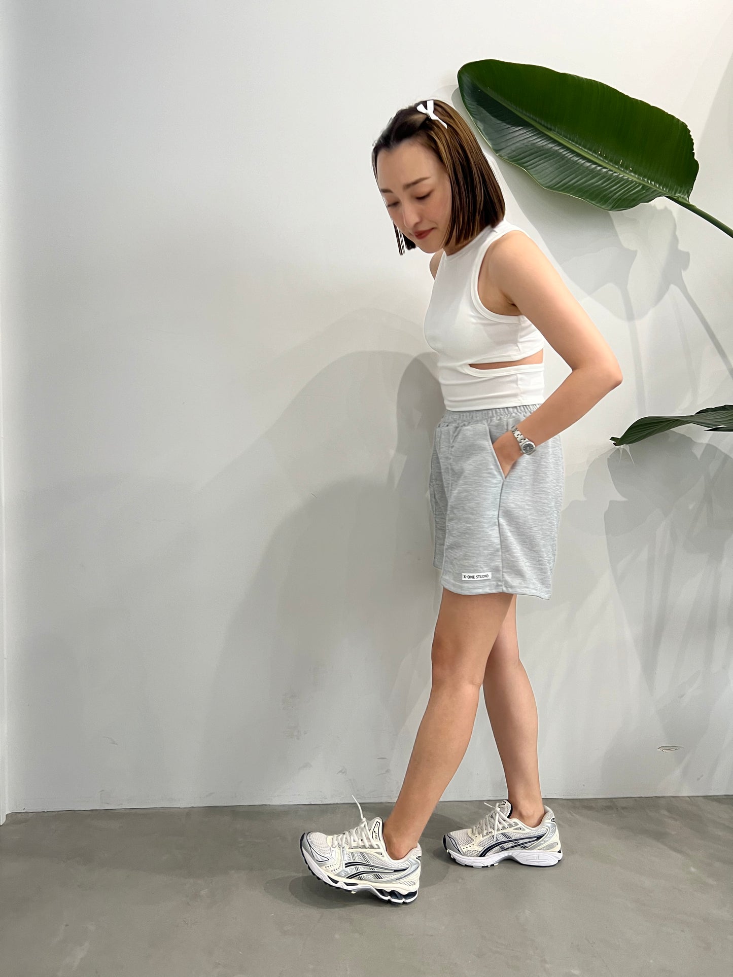 JERSEY SHORT PANTS "GRAY"