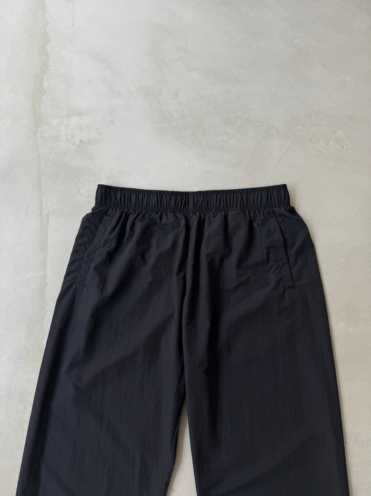 【MENS】WIDE NYLON PANT "BLACK"