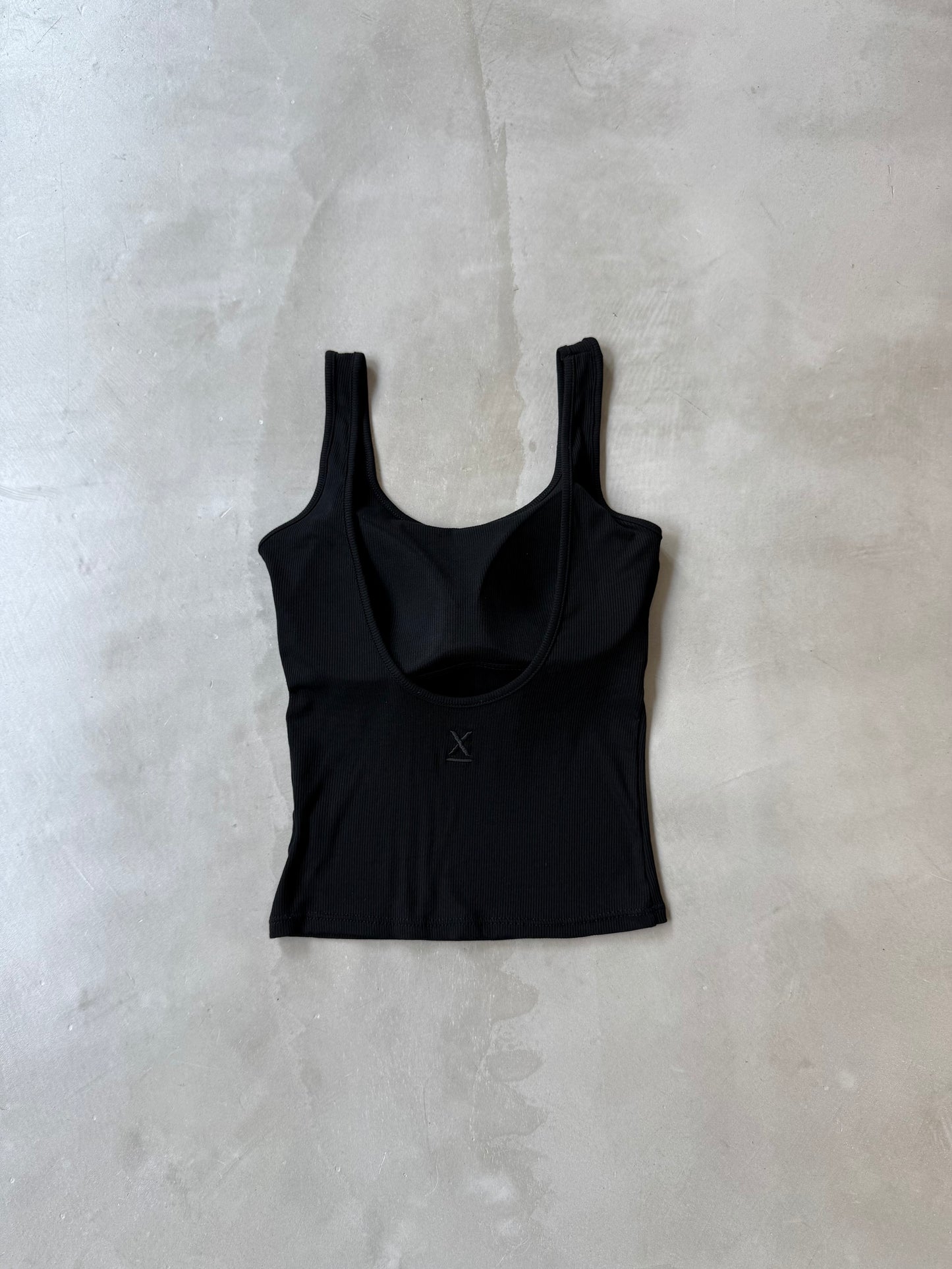BACK OPEN TANK "BLACK"