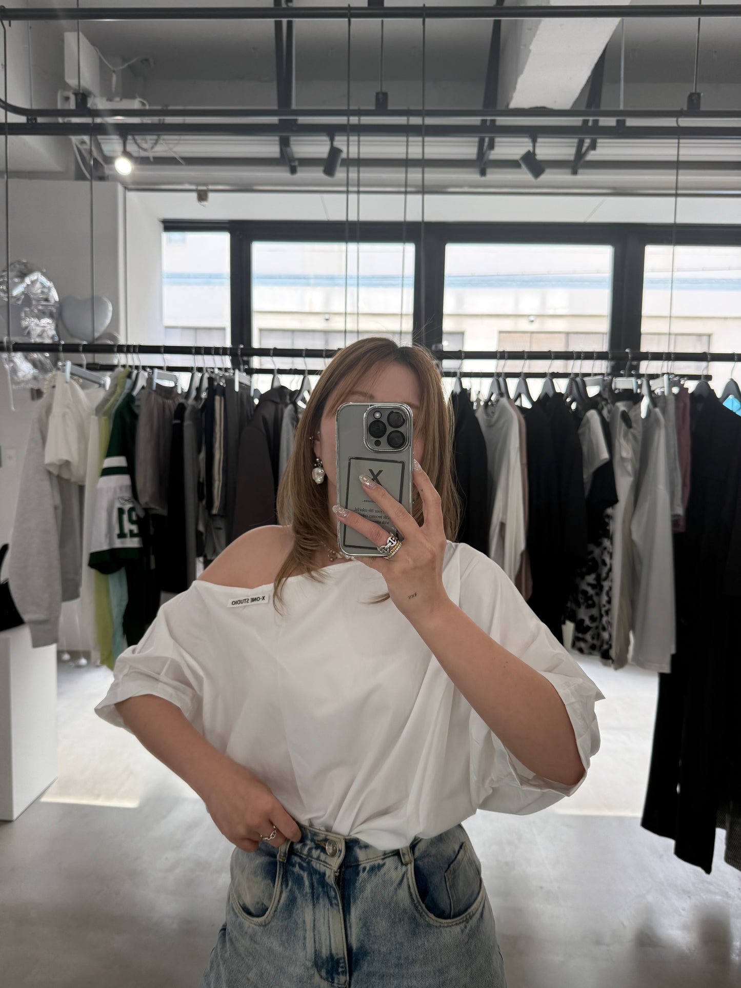 DROP SHOULDER BLOUSE