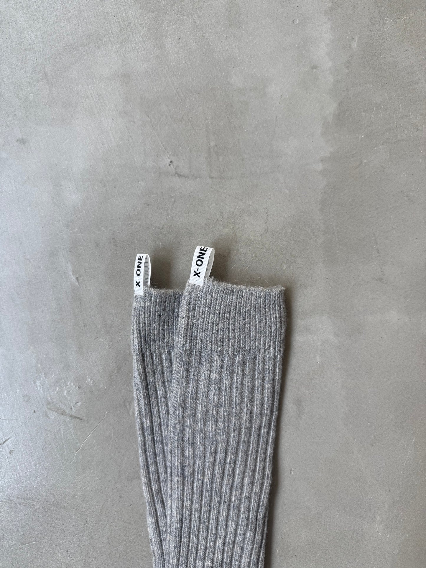 MOHAIR WOOL SOCKS "GRAY"