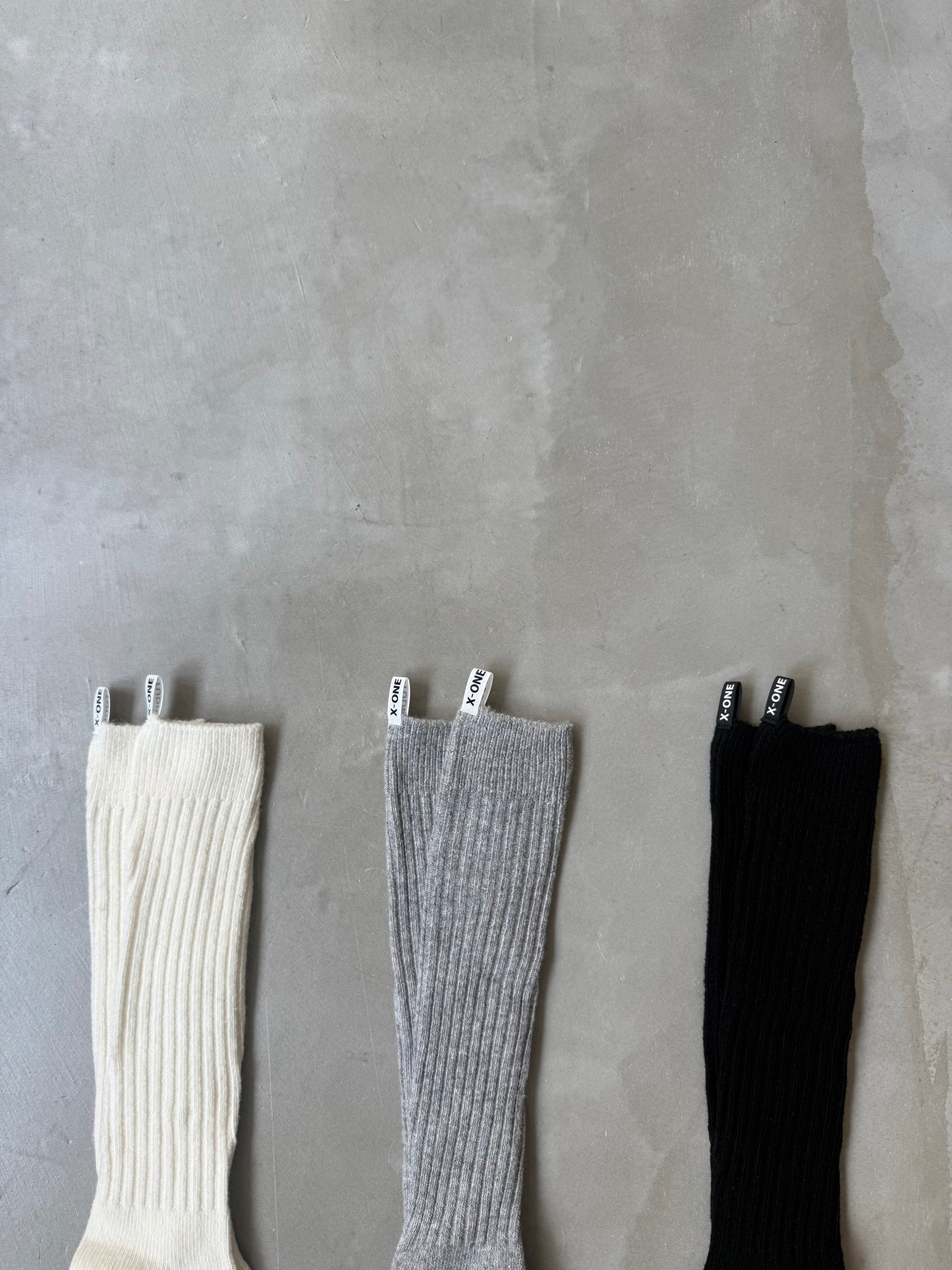 MOHAIR WOOL SOCKS "GRAY"