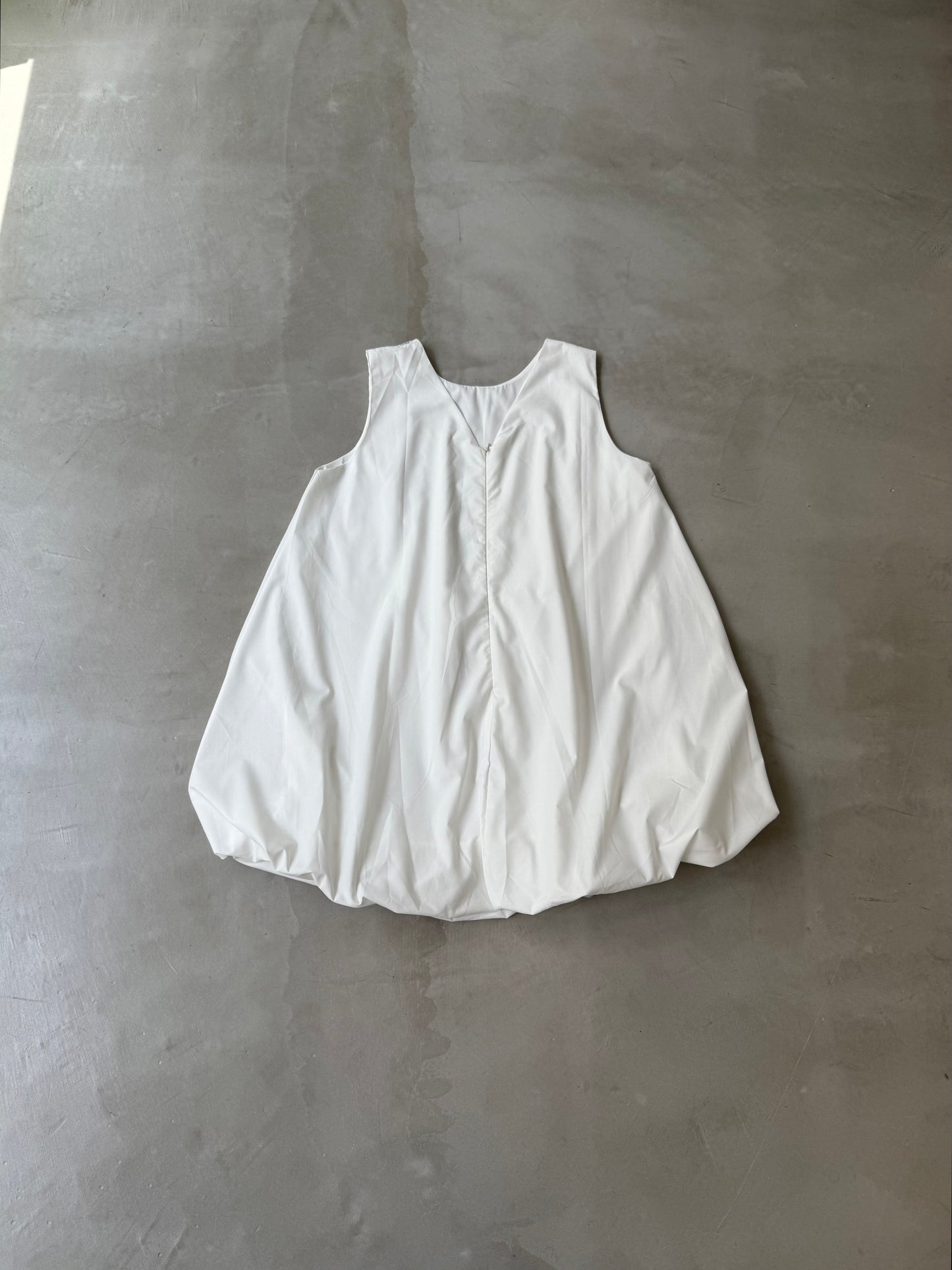 BALLON MINI DRESS "WHITE"