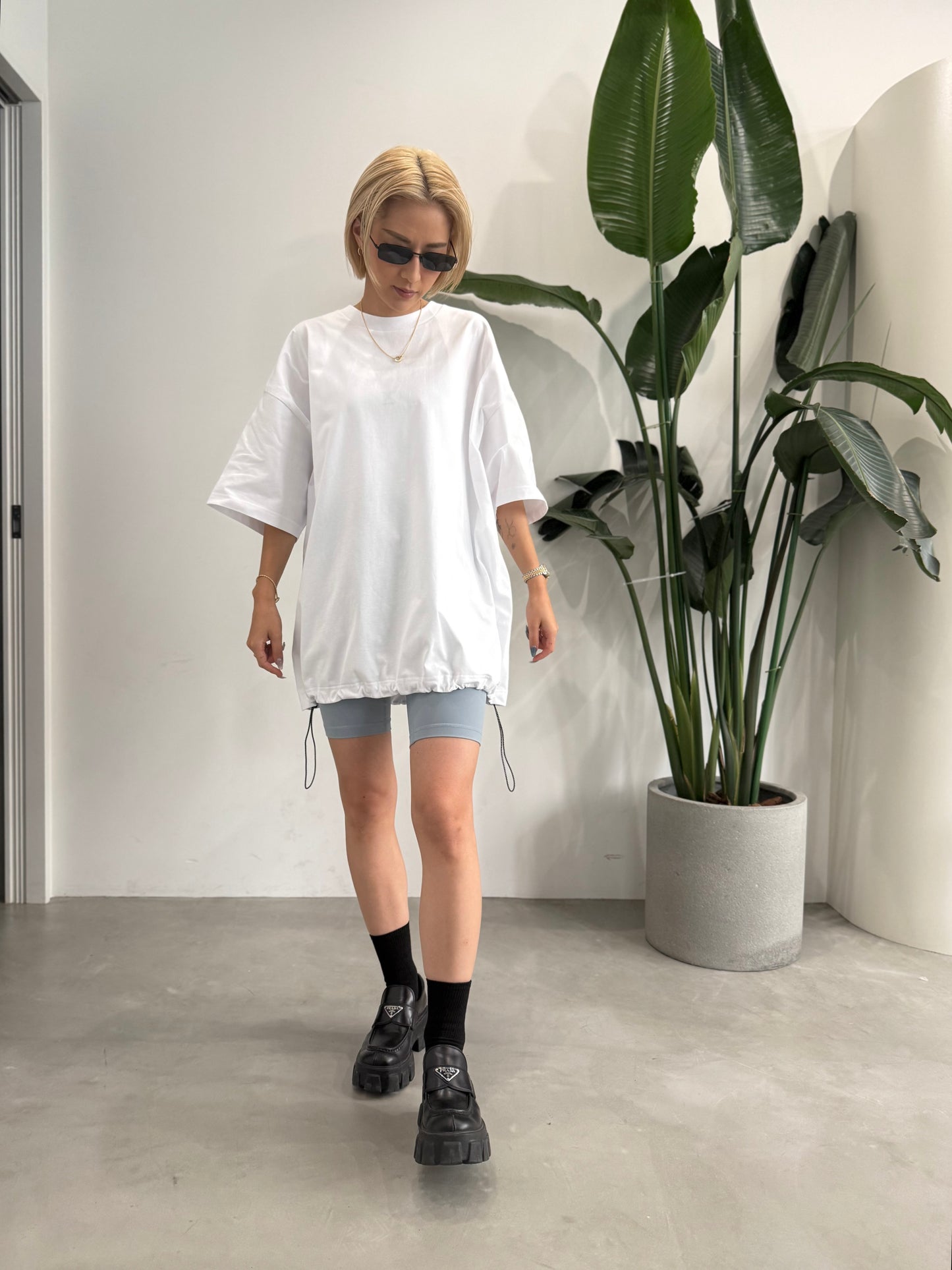 SMOOTH BIKER SHORTS "LIGHT BLUE"