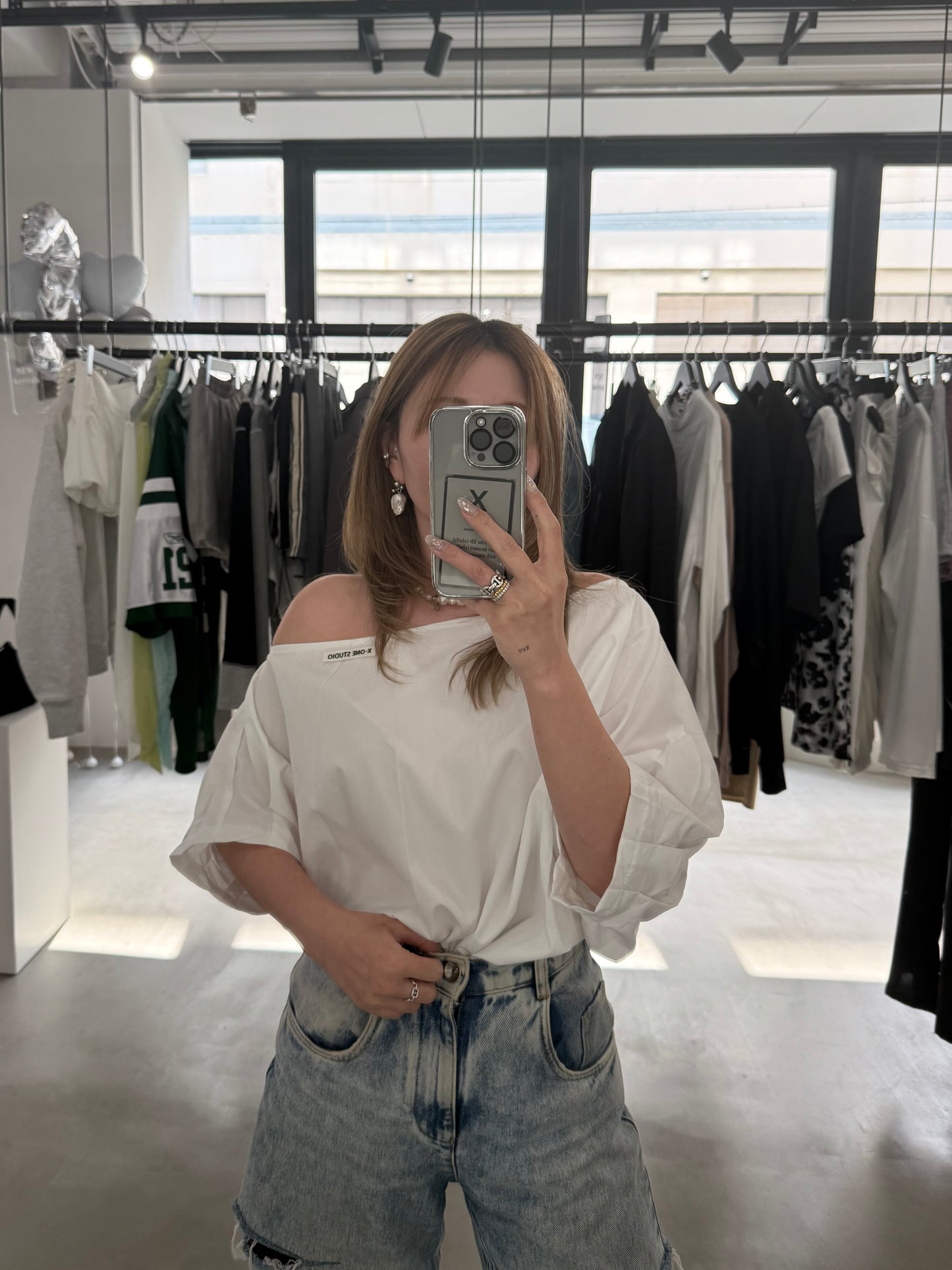 DROP SHOULDER BLOUSE